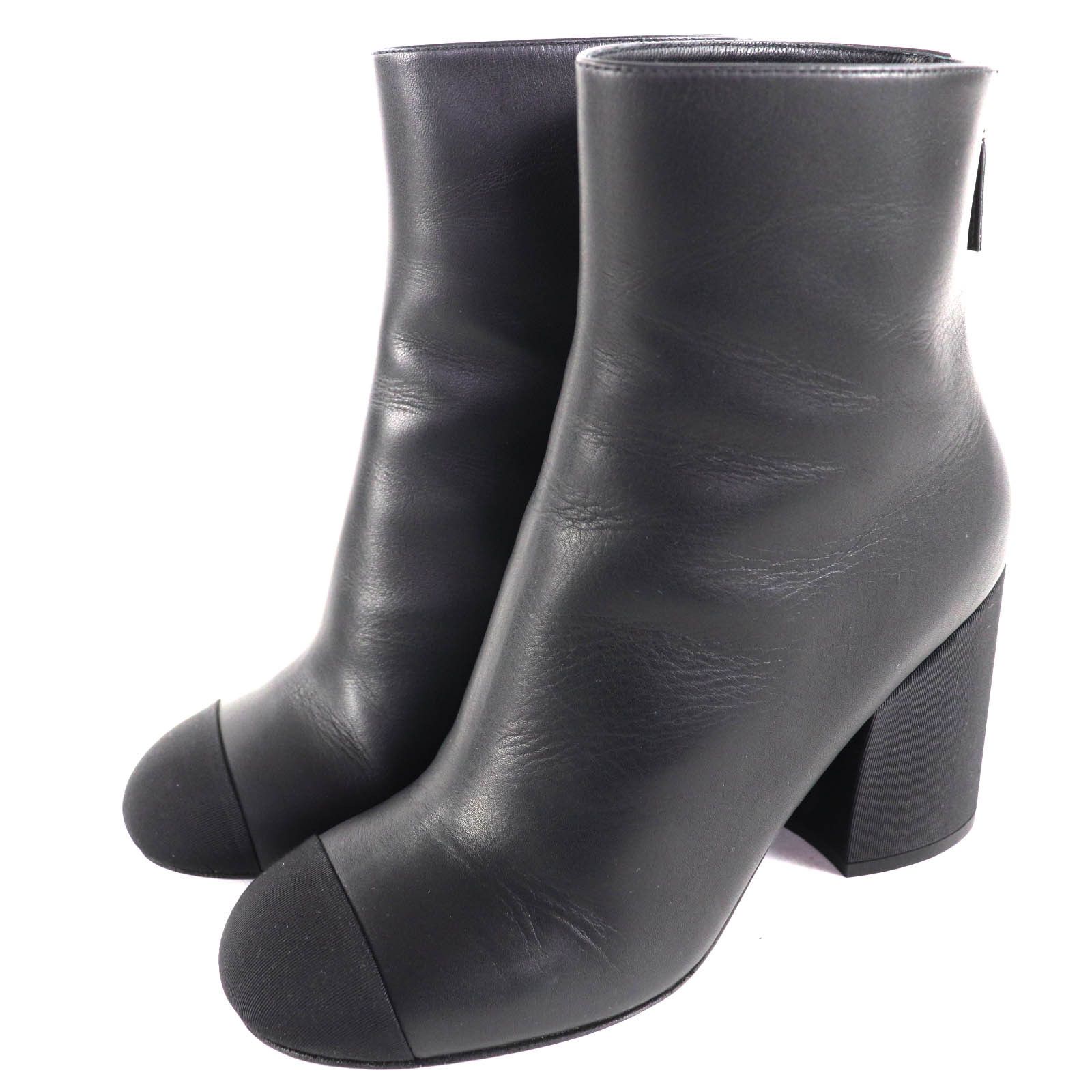 Chanel Chanel Chanel G39529 Leather Ankle Boots Leather Shoes G39529 DUTY FREE for USA Size ONE SIZE - 1 Thumbnail