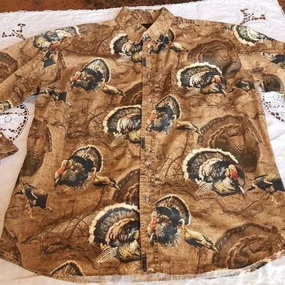 Vintage Bluff Creek Outfitters Graphic Turkey Long Sleeve Casual But Size US L / EU 52-54 / 3 - 10 Thumbnail