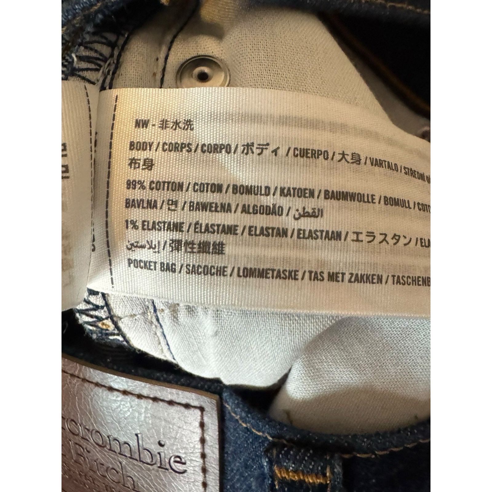 Abercrombie & Fitch ABERCROMBIE AND FITCH Vintage Stretch Baggy Jeans Size US 26 / EU 42 - 10 Thumbnail