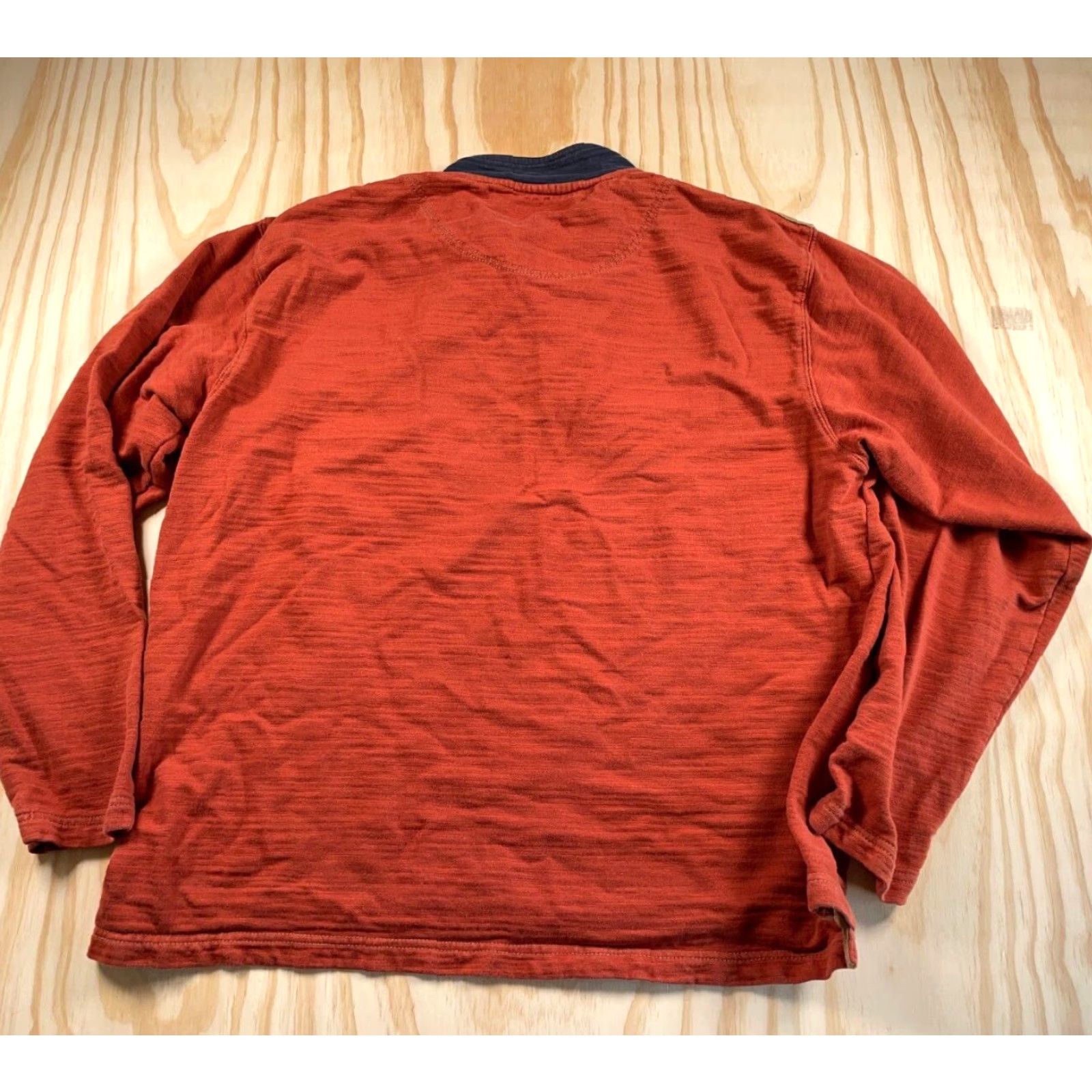 The Territory Ahead Territory Ahead Henley Sweatshirt Adult XL Dark Orange Snap Button Mens Size US XL / EU 56 / 4 - 2 Thumbnail