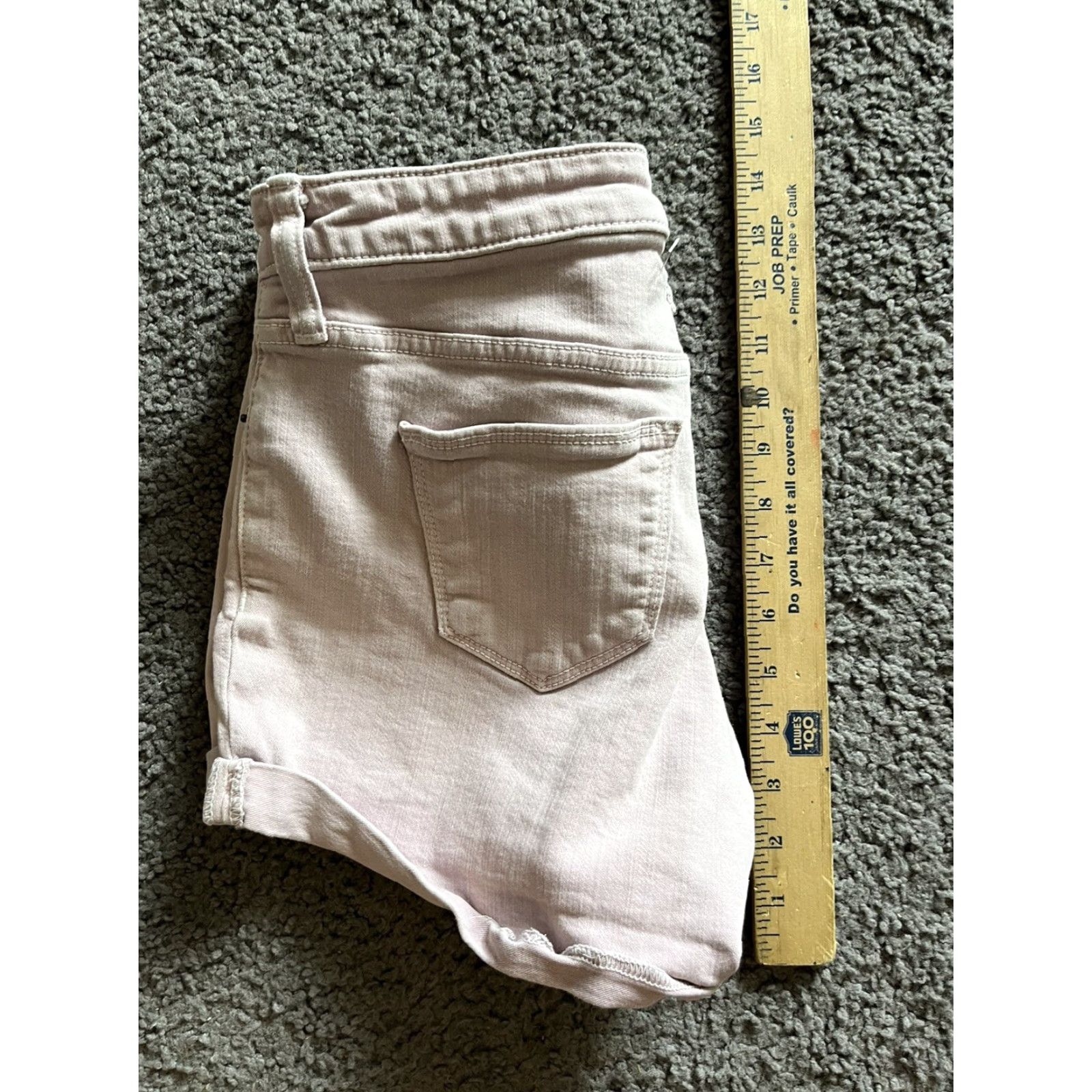 Vintage Universal Thread Light Purple Distressed Denim Shorts Roll Cuff sz 4 27R Casual Teens Size 27" / US 4 / IT 40 - 5 Thumbnail