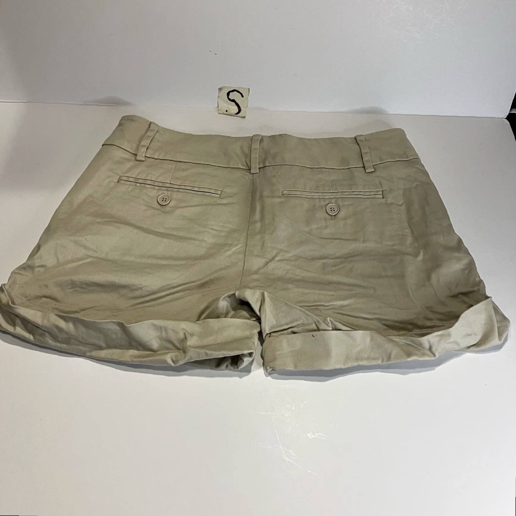 Sea New York VINTAGE None Women's Shorts Chino Flat Front Khaki Spring Summer Casual 30in Beige Size 26" / US 2 / IT 38 - 2 Thumbnail