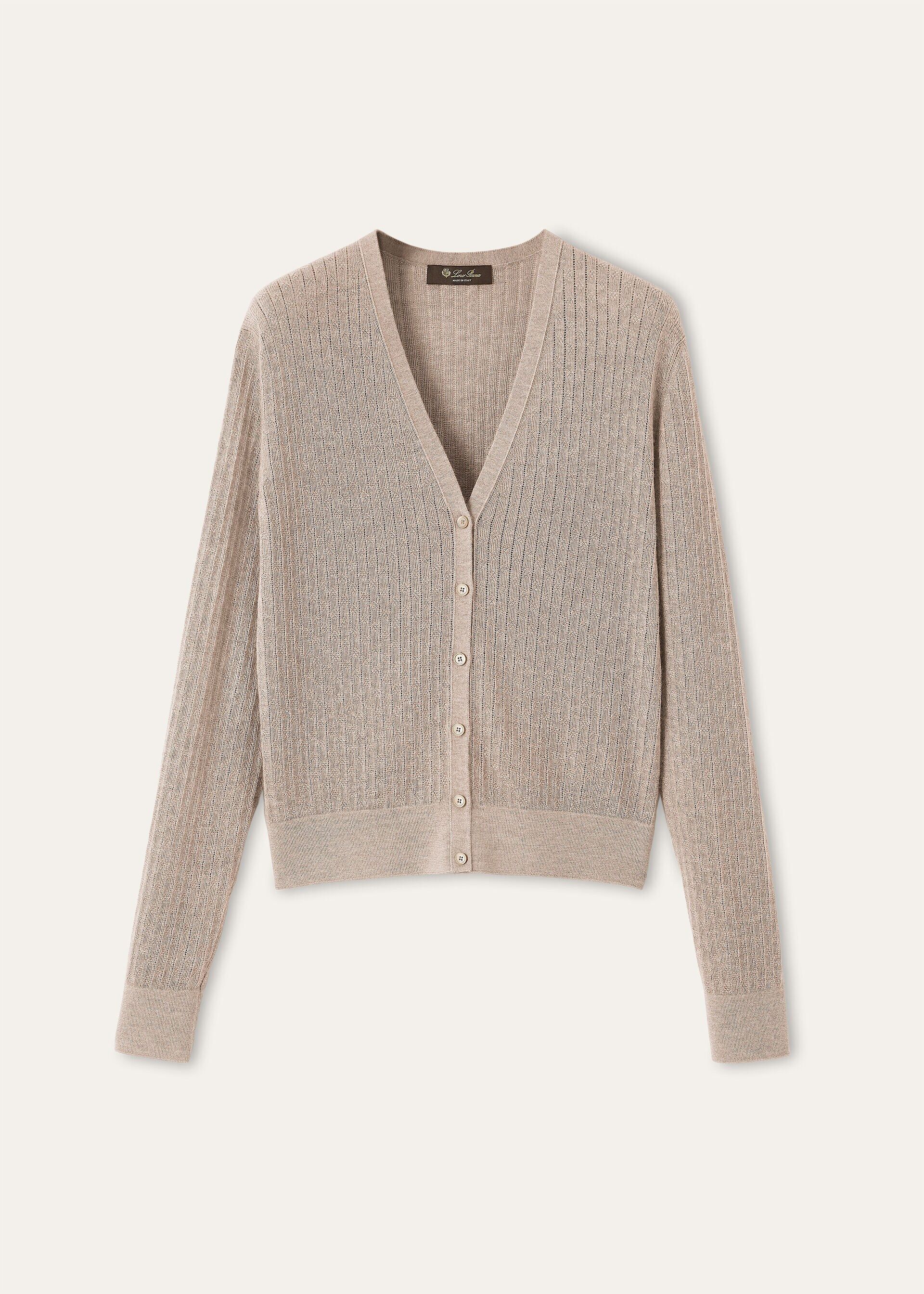 Loro Piana os11x0426 FAQ4547 Maple Cardigan in Cord Melange Size L / US 10 / IT 46 - 1 Thumbnail