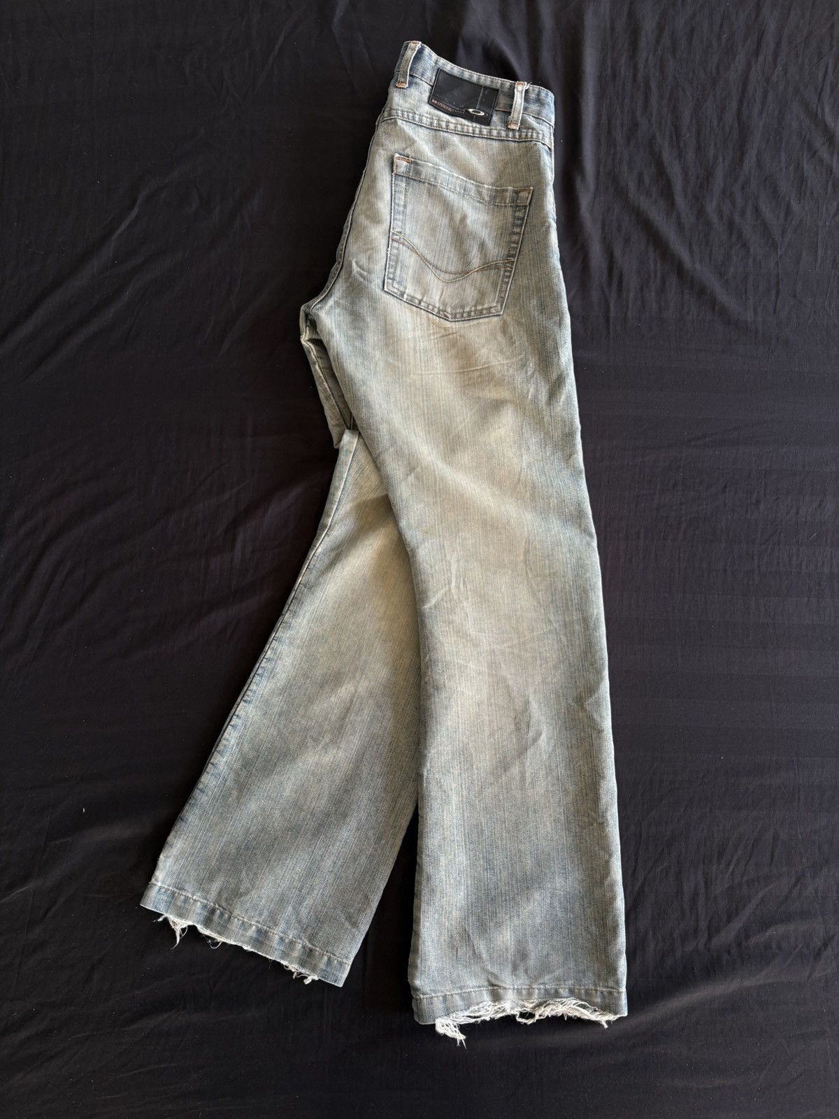 Oakley Rare Vintage Oakley Denim Faded Wash Flare Jeans Pants Size US 33 - 1 Thumbnail