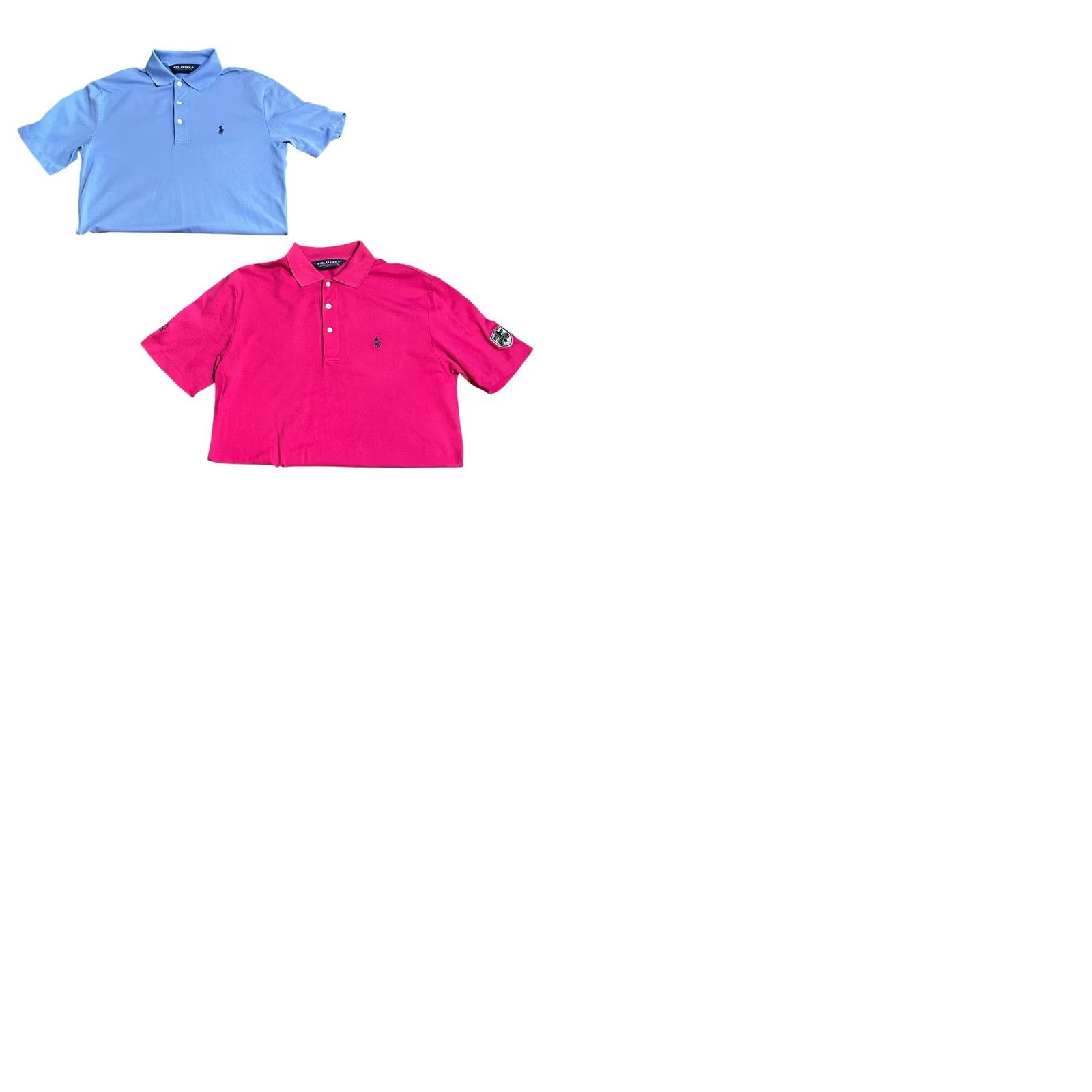 Ralph Lauren Ralph Lauren Polo Golf Polo Shirt Polo Golf Lot Of 2 Men Small Pink Blue Embroidered Patch Short Sleeve Size US S / EU 44-46 / 1 - 12 Thumbnail