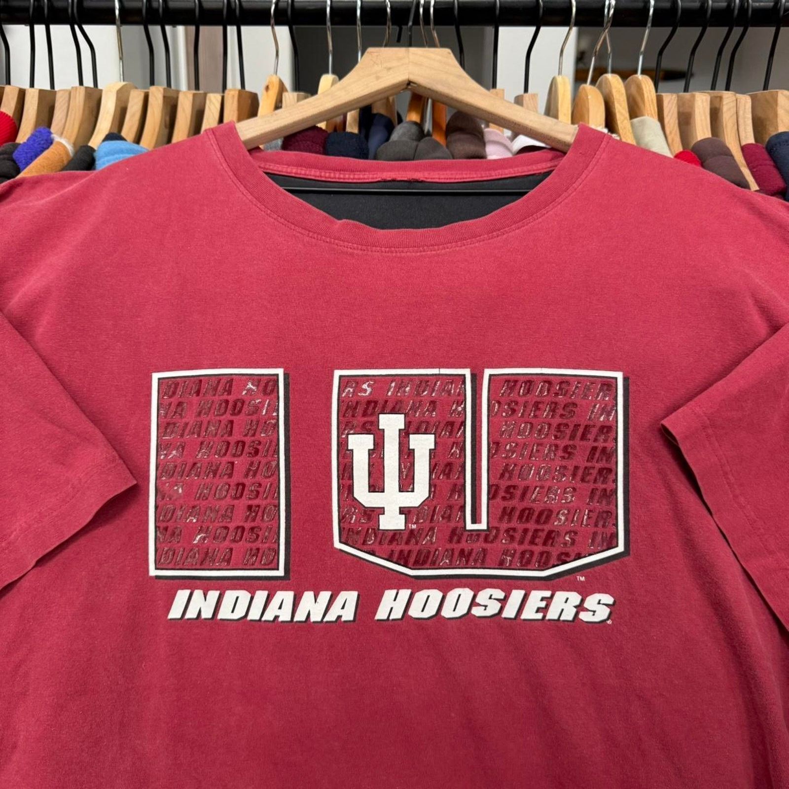 Starter Vintage 90s Starter Indiana Hoosiers T-Shirt Size US XXL / EU 58 / 5 - 2 Thumbnail