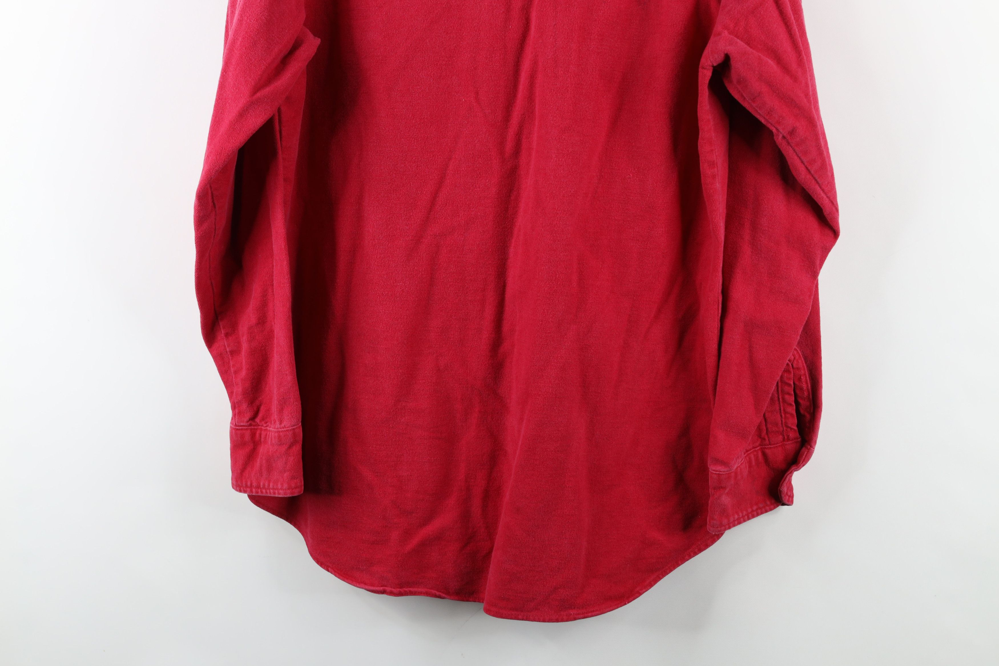 Vintage Vintage 70s Streetwear Chamois Cloth Button Shirt Red USA Size US S / EU 44-46 / 1 - 12 Thumbnail