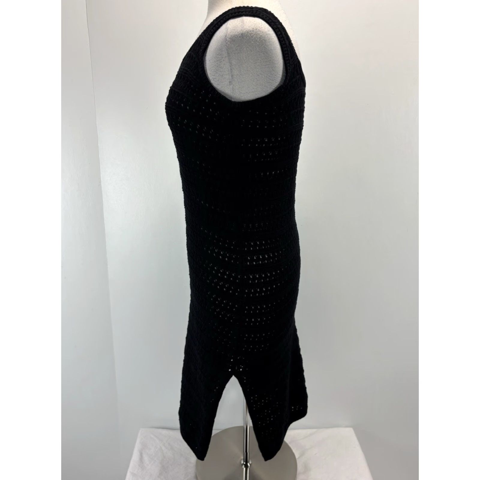 Old Navy Old Navy Crochet Midi Dress Women’s Small Black Coverup Tank Open Knit Dress N/A? Size S / US 4 / IT 40 - 2 Thumbnail