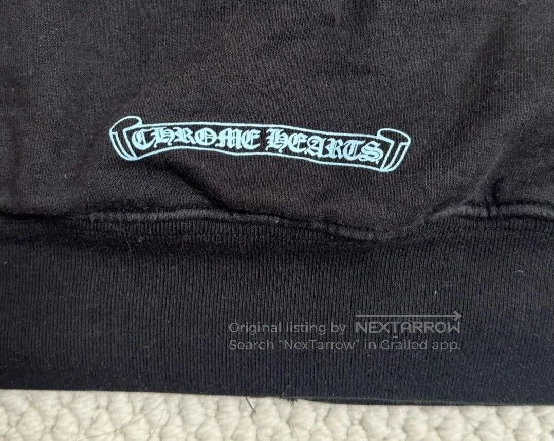 Chrome Hearts black chrome hearts zip hoodie with blue print. Size US S / EU 44-46 / 1 - 6 Thumbnail