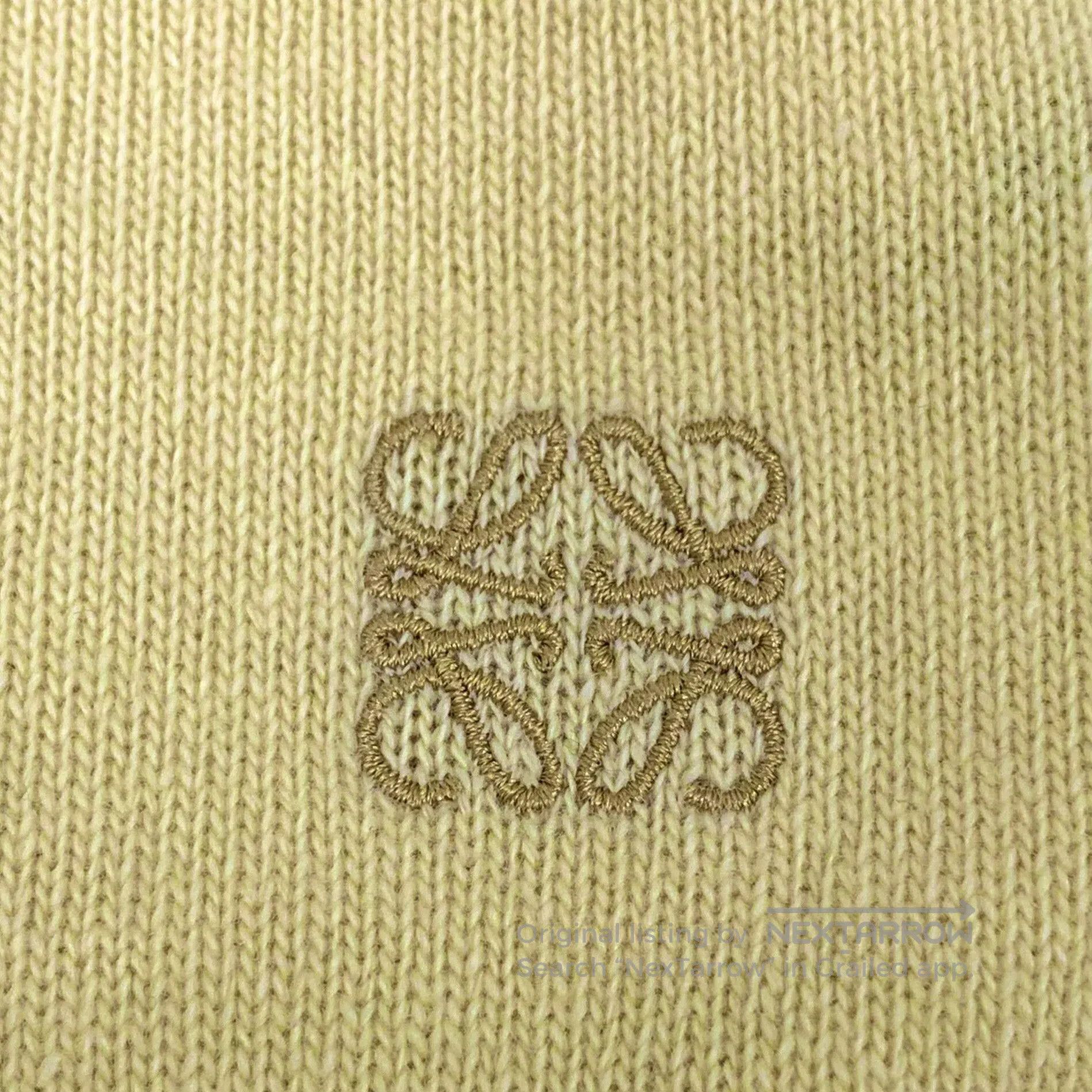 Loewe Loewe Yellow Logo Embroidered Wool Sweater. Size XS / US 0-2 / IT 36-38 - 5 Thumbnail