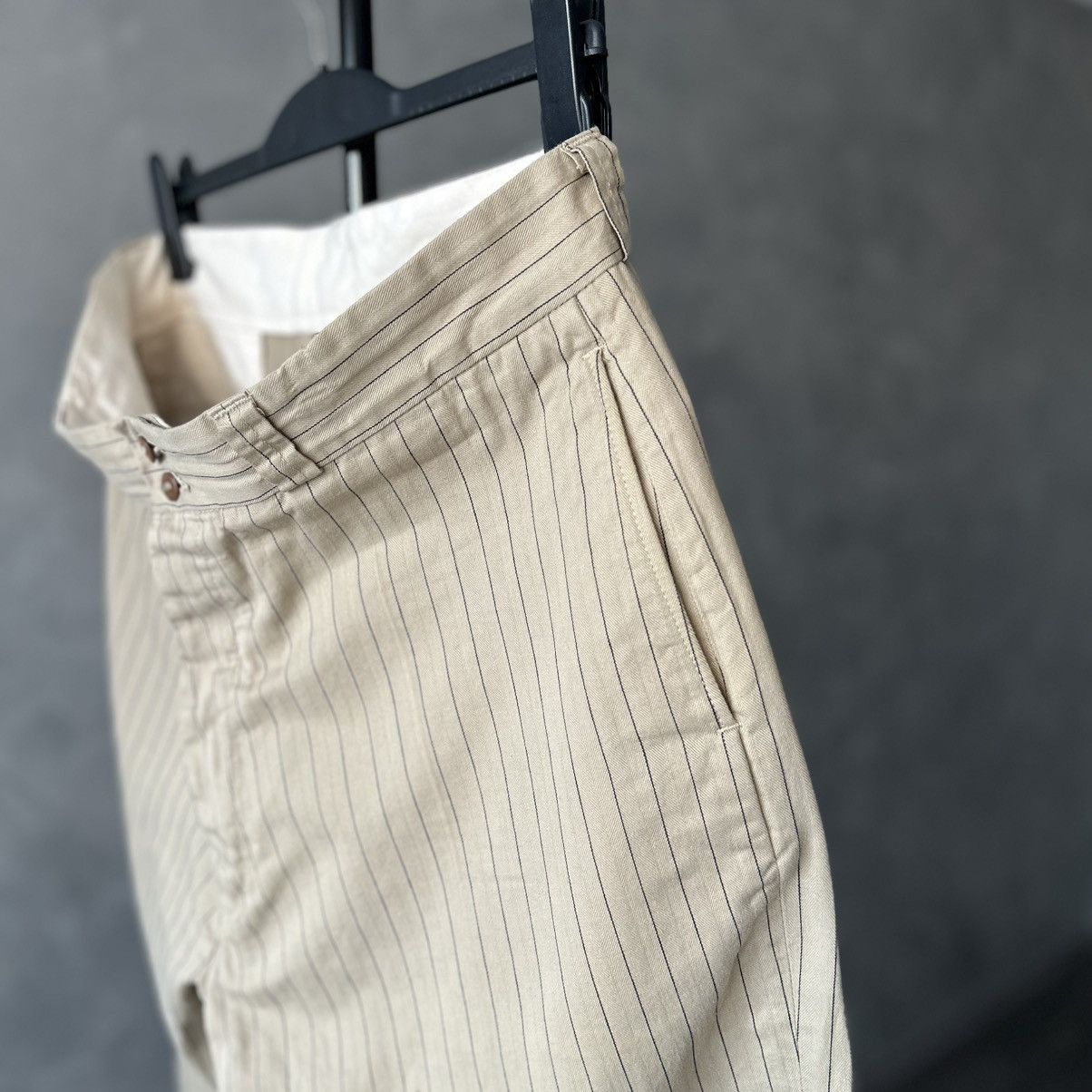 At Last & Co At Last & Co. Cork Striped Beige Trousers Size US 38 / EU 54 - 7 Thumbnail