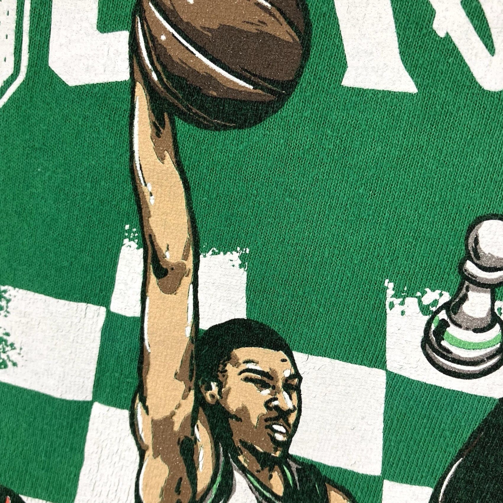 Vintage Jayson Tatum LeBron James Graphic Tee Shirt Adult Medium Green Sports Mens Size US M / EU 48-50 / 2 - 7 Thumbnail