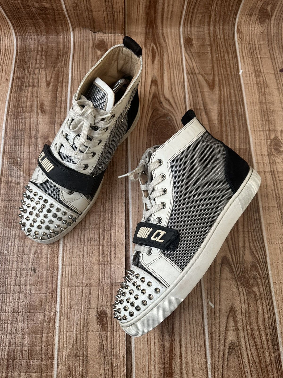 Christian Louboutin Christian Louboutin Louis Orlato Spikes High Top w/Straps Size US 9 / EU 42 - 2 Thumbnail
