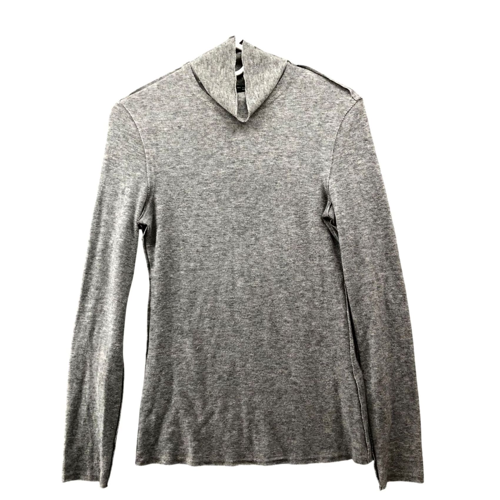 Zara Zara Turtleneck Sweater Womens S Gray Exposed Seam Soft Knit Lightweight Pullover Regular Knit Wool Blend Winter Fall - Mens? Size S / US 4 / IT 40 - 2 Thumbnail