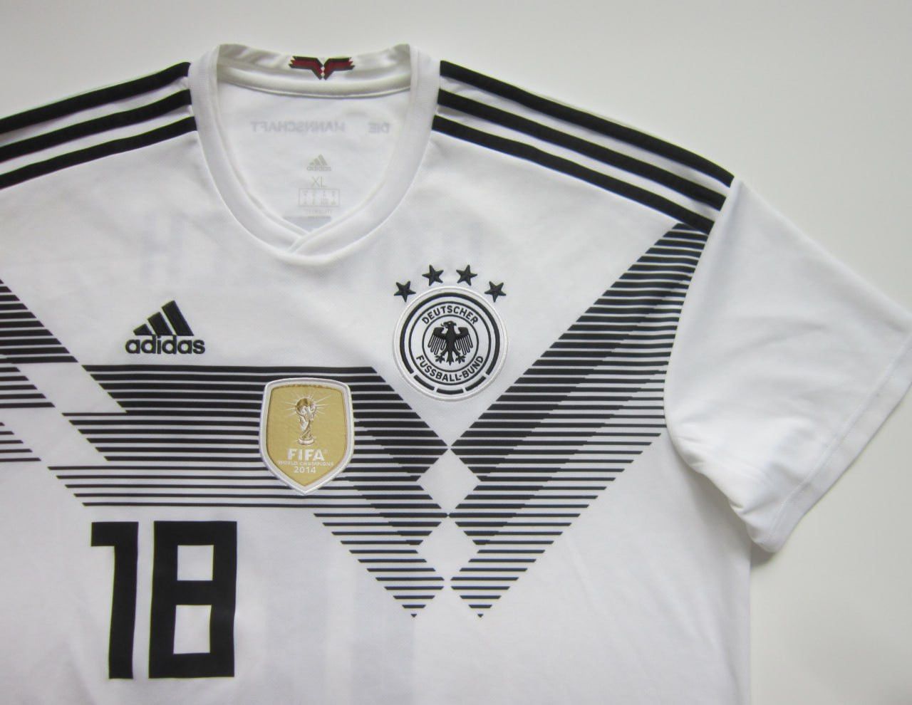 Adidas Adidas Germany Soccer Shirt 2018-2019 Home #18 Kimmich Size US XL / EU 56 / 4 - 3 Thumbnail