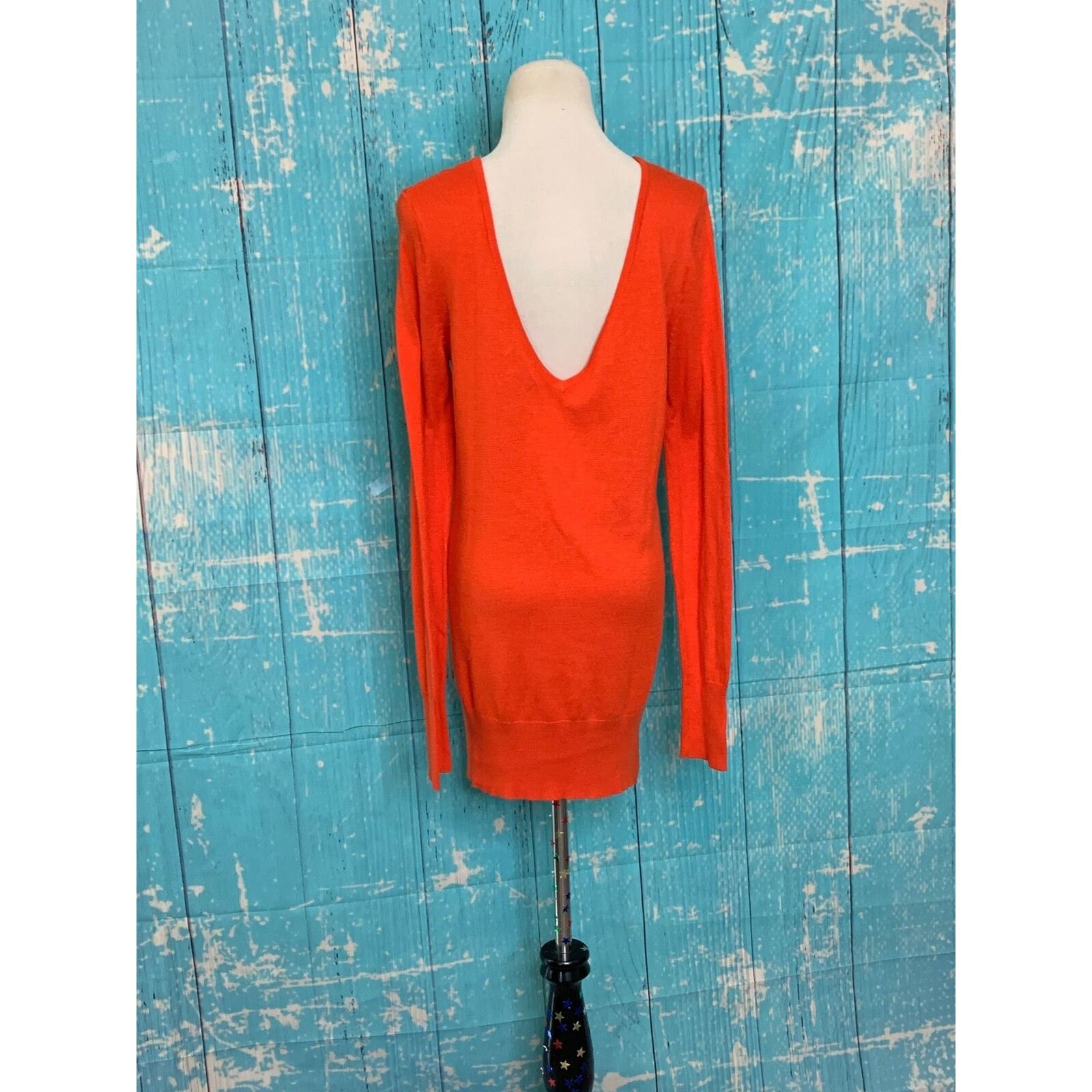 Jennifer Lopez Jennifer Lopez orange mini sweater dress size medium Size S / US 4 / IT 40 - 7 Thumbnail