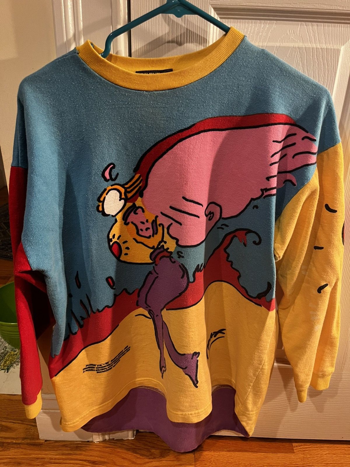 Other 1987 Peter Max NeoMax Pop Art S Color Block Graphic Rare Size L / US 10 / IT 46 - 1 Thumbnail