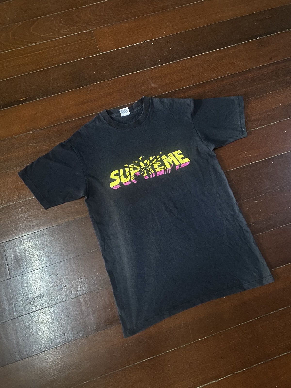 Hypebeast Fire 🔥 vintage y2k Supreme Hulk Smash 2008 black tee Size US M / EU 48-50 / 2 - 2 Thumbnail