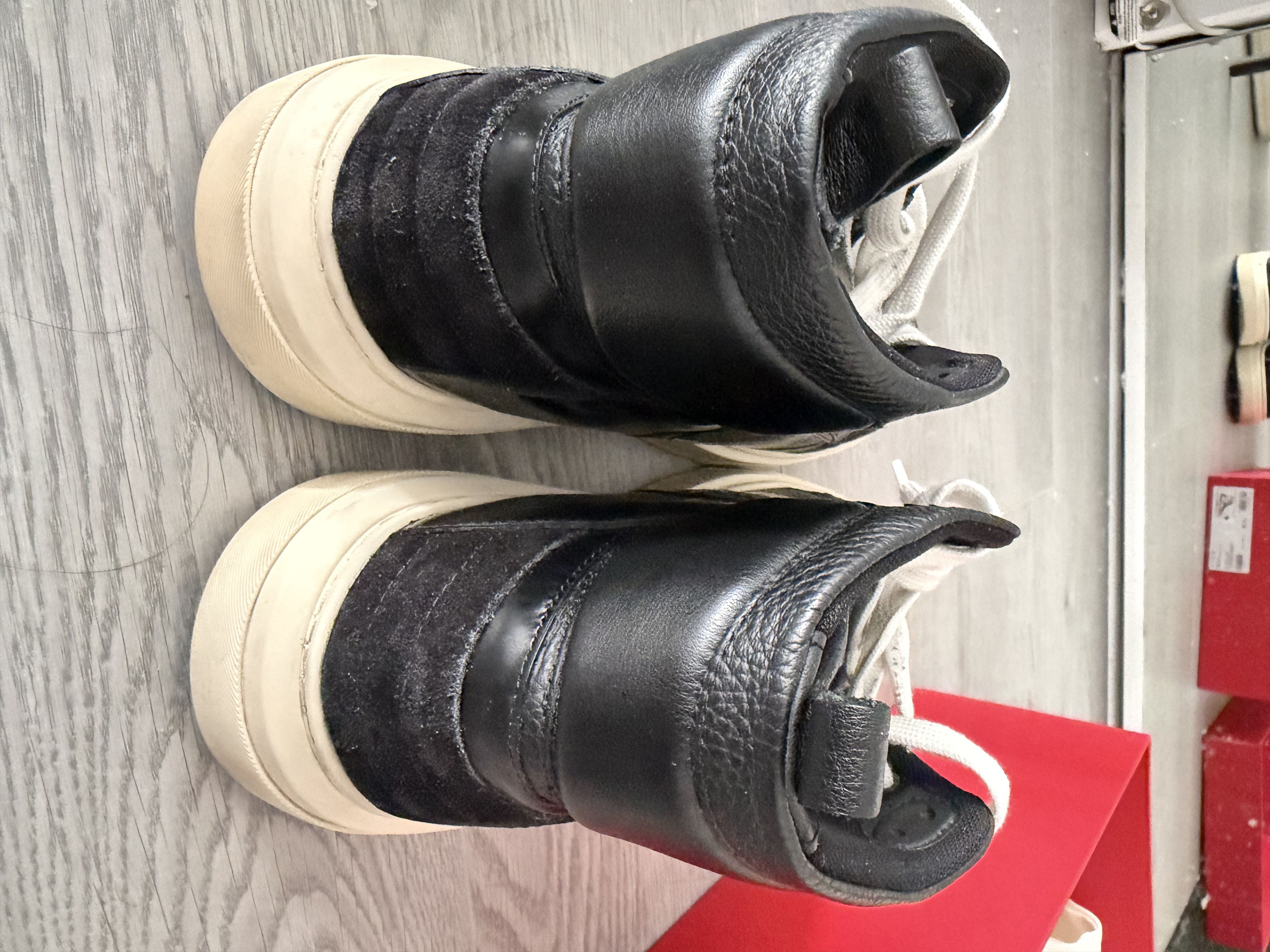 Salvatore Ferragamo Ferragamo Cassio Leather High-Top Sneakers Size US 8.5 / EU 41-42 - 4 Thumbnail