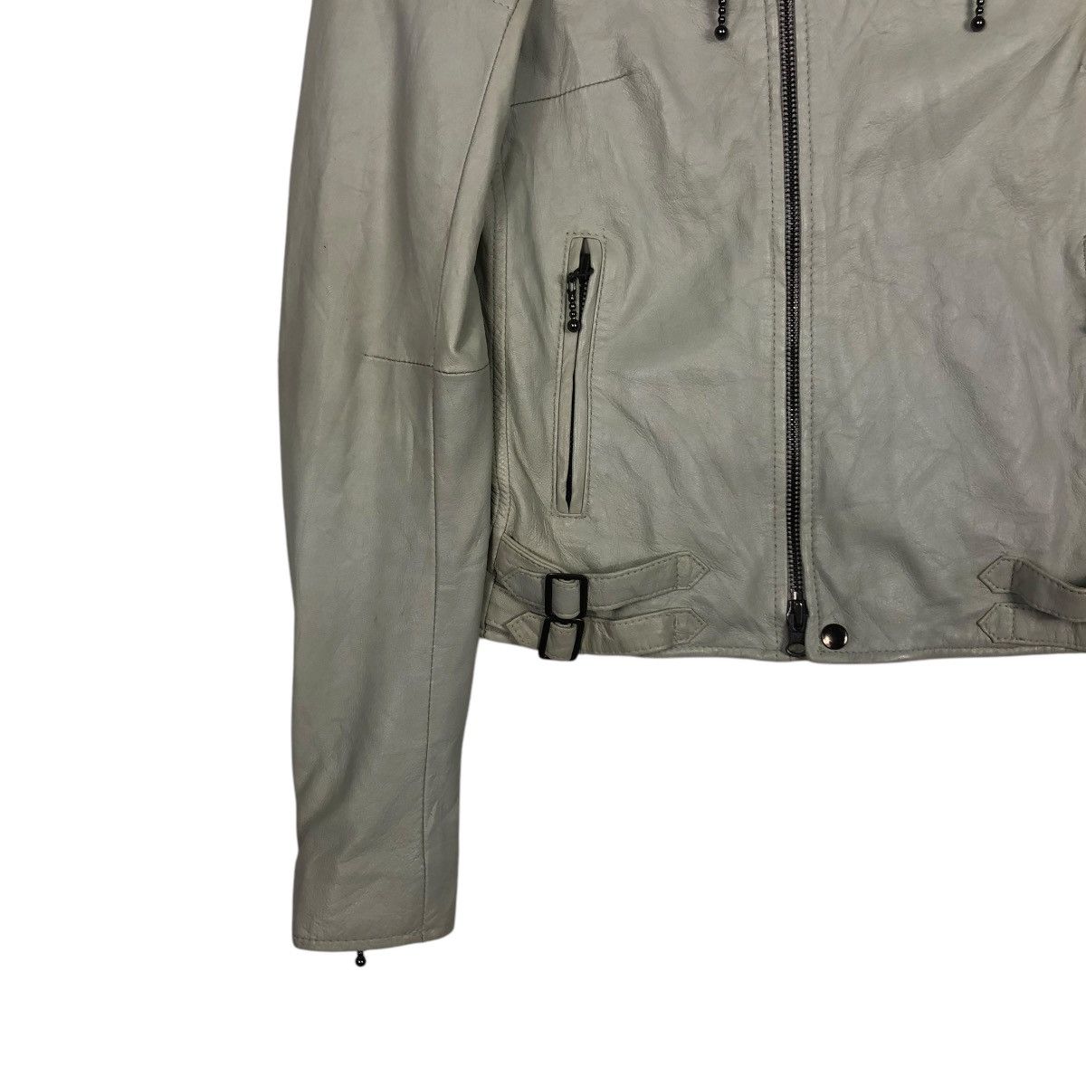 Japanese Brand 🔥CROPPED BIKER SOFT LEATHER JACKET MOUSSY ISSEY MIYAKE Size US S / EU 44-46 / 1 - 4 Thumbnail