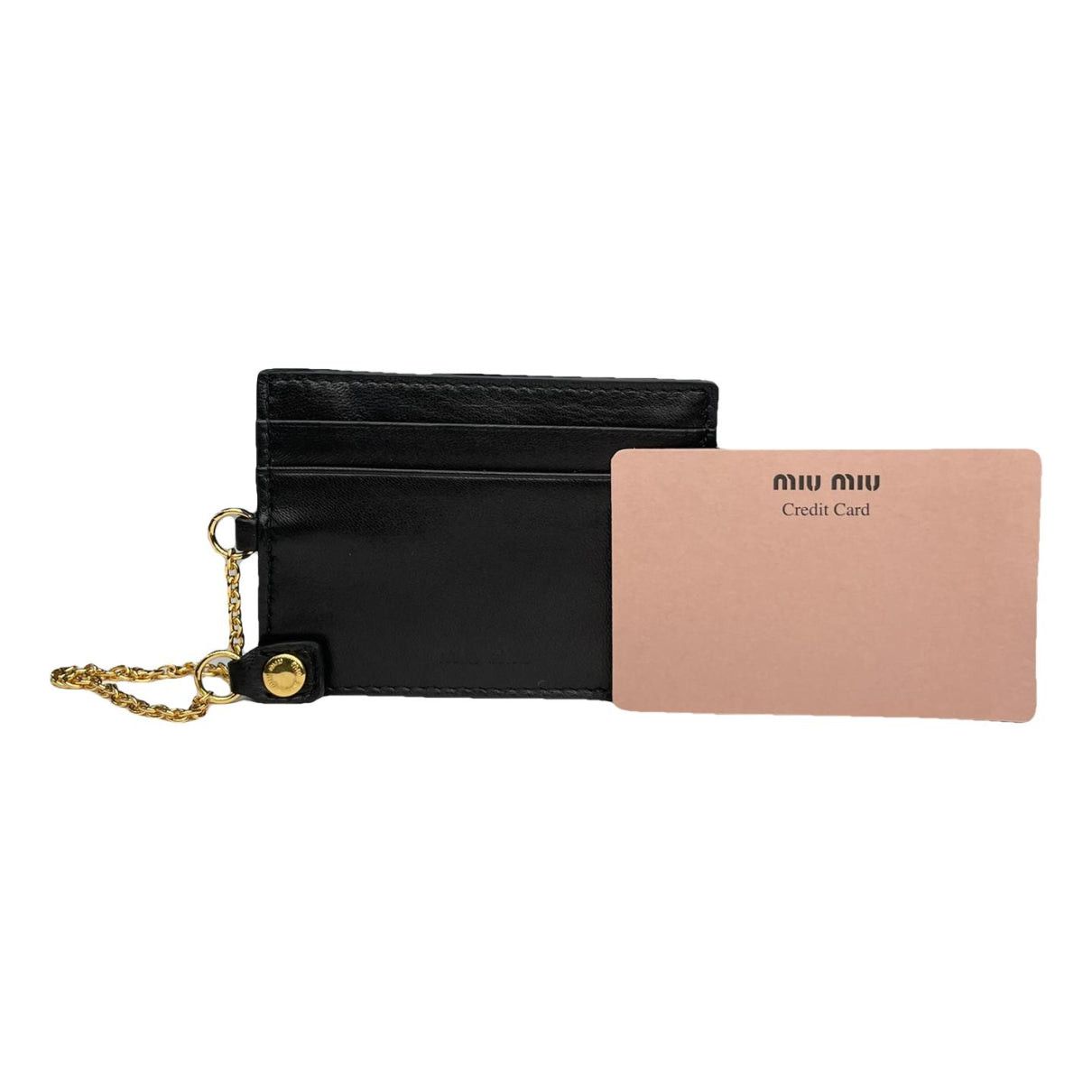 Miu Miu Black Leather Purse Size ONE SIZE - 1 Thumbnail
