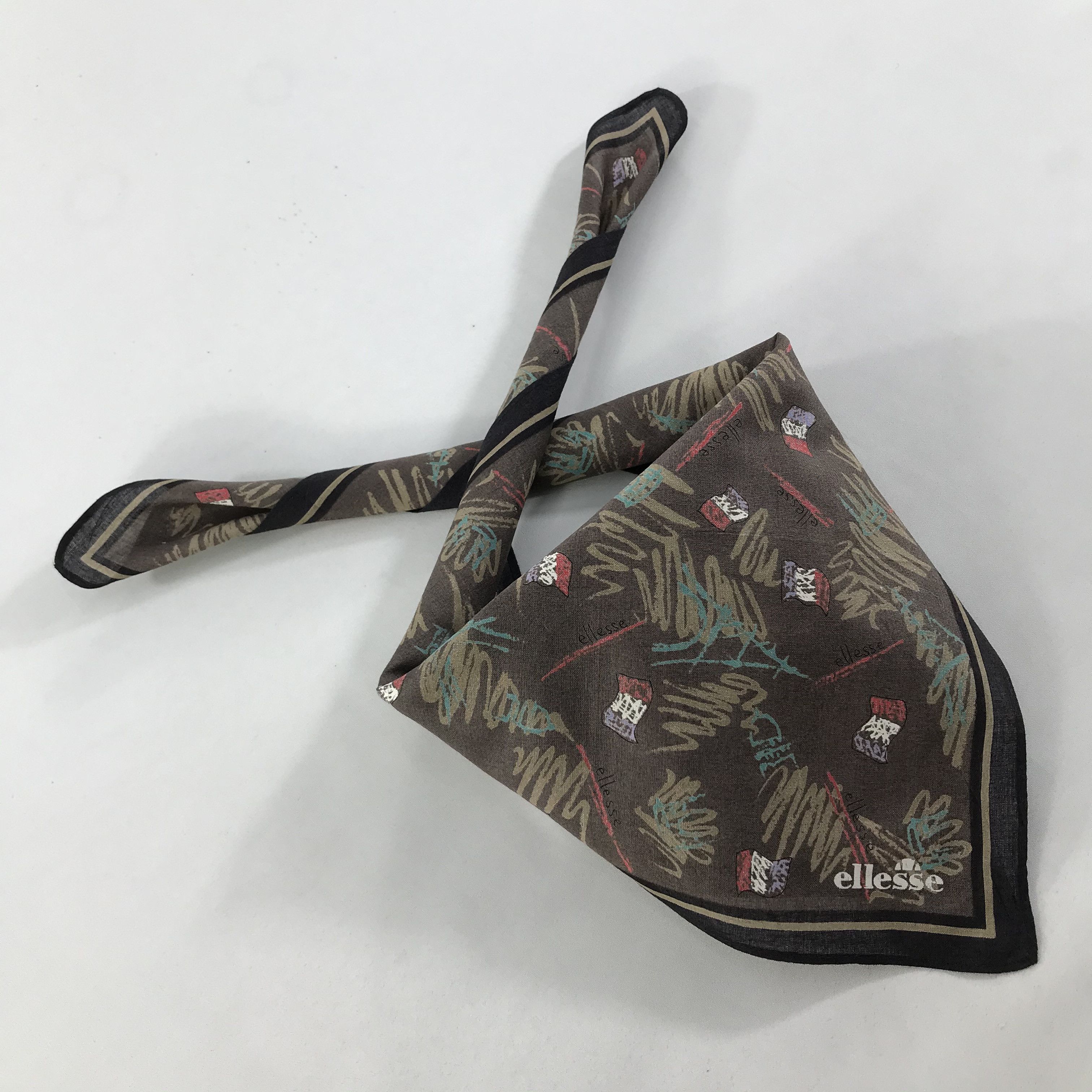 Ellesse × Vintage Ellesse Bandana / Handkerchief / Neckerchief - S1403 Size ONE SIZE - 4 Thumbnail