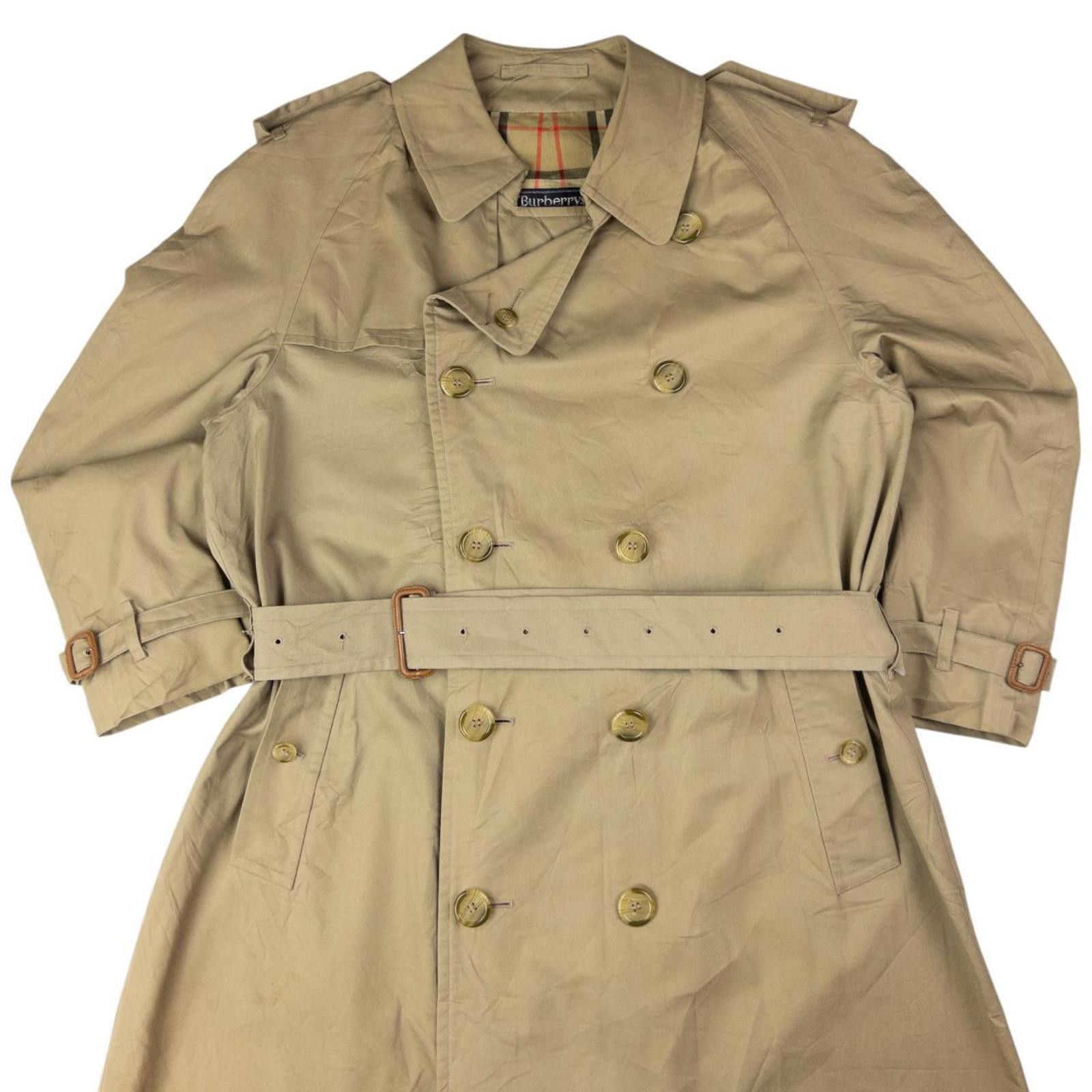 Burberry Vintage Burberry Nova Check Lined Belted Trench Coat Size XL Size US XL / EU 56 / 4 - 6 Thumbnail