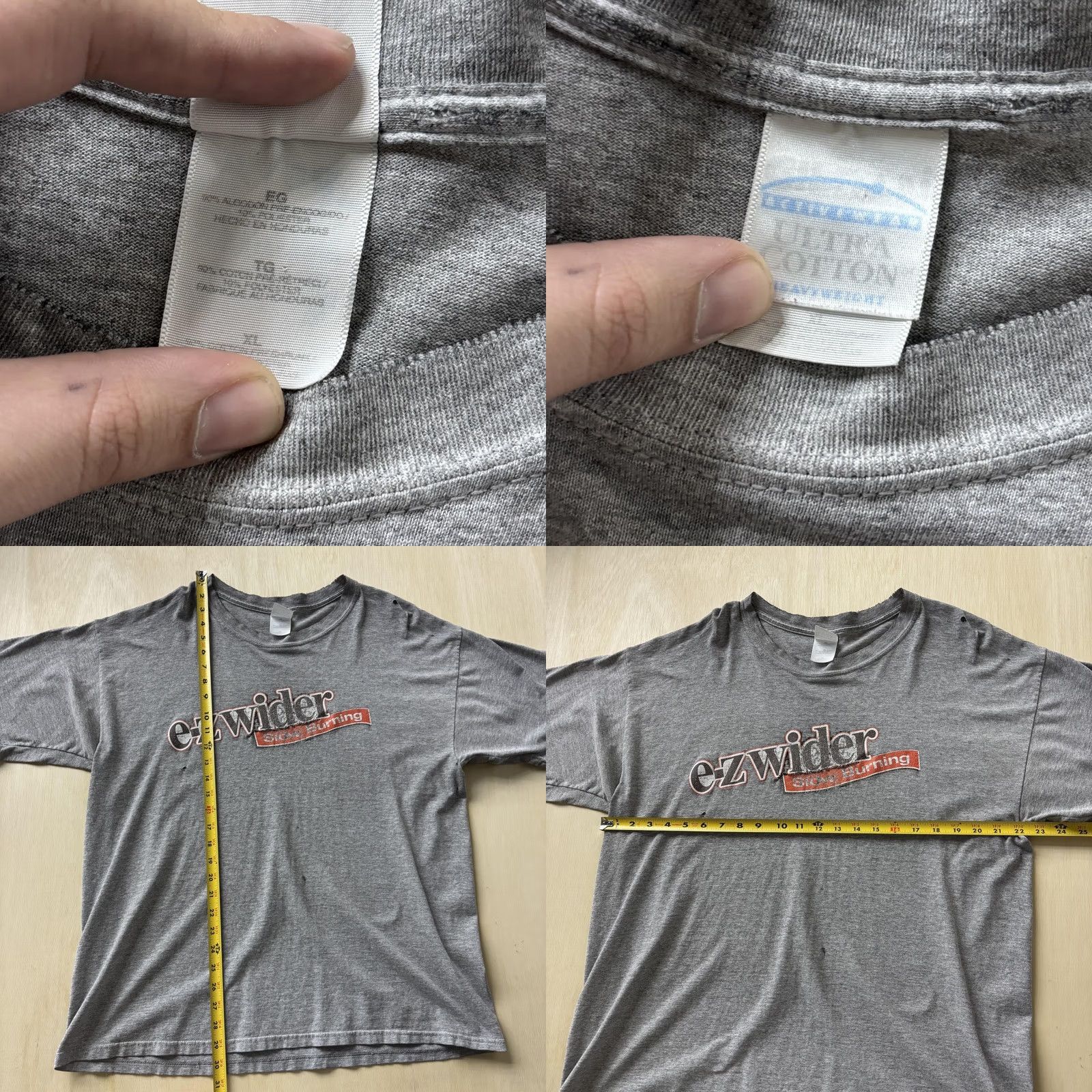 Gildan Y2K EZ Wider Shirt Mens XL Gray Slow Burning Graphic Tee Rolling Papers Smoking Size US XL / EU 56 / 4 - 8 Thumbnail