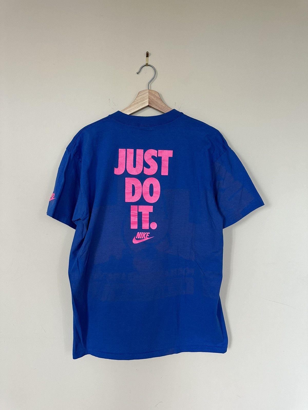 Nike × Vintage Vintage 90s Nike Niketown Portland Marathon T-Shirt Size US XL / EU 56 / 4 - 2 Thumbnail