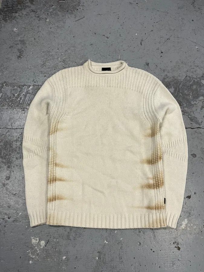2000s Cavalli Cream Faded Wool Sweater