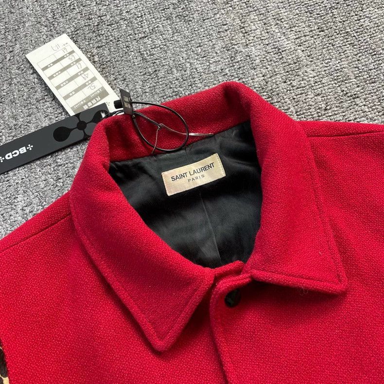 Saint Laurent Paris Saint Laurent Paris Saint Laurent Red Leopard Print Baseba Size US L / EU 52-54 / 3 - 8 Thumbnail