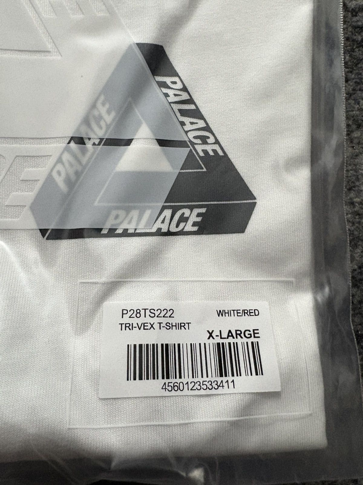 Palace Palace Tri-Vex T-Shirt White Red Size US XL / EU 56 / 4 - 4 Thumbnail