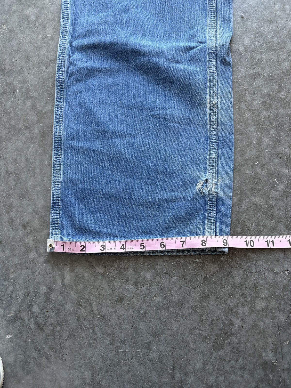 Carhartt Vintage Y2K Carhartt Carpenter Jeans 36x34 Thrashed Faded Size US 36 / EU 52 - 16 Thumbnail