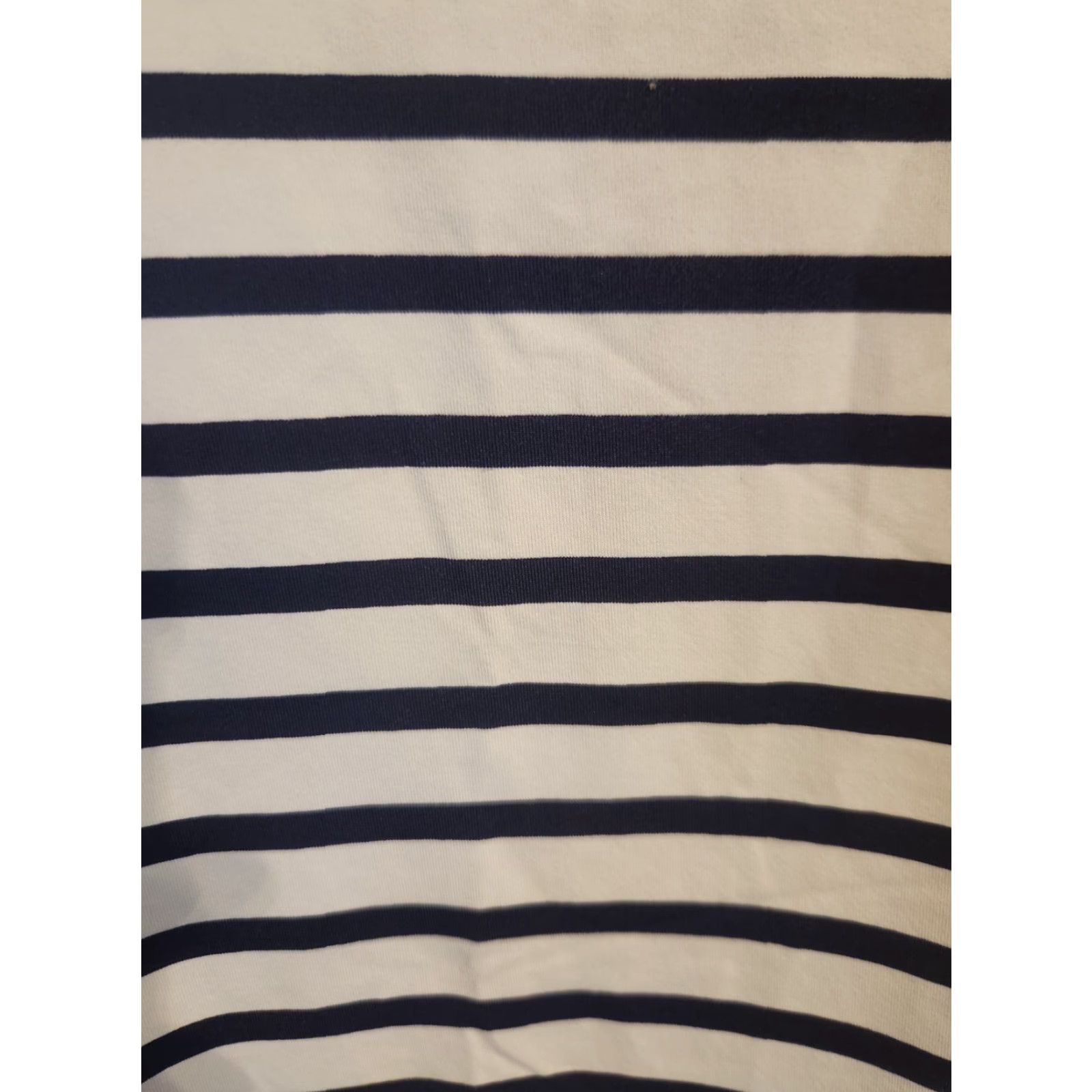 Lands' End Lands' End Shirt 1X Long Sleeve Black White Stripe Silky Stretchy Top Casual Womens Plus Size 1X Multicolor Stripe Shirt Size XL / US 12-14 / IT 48-50 - 3 Thumbnail