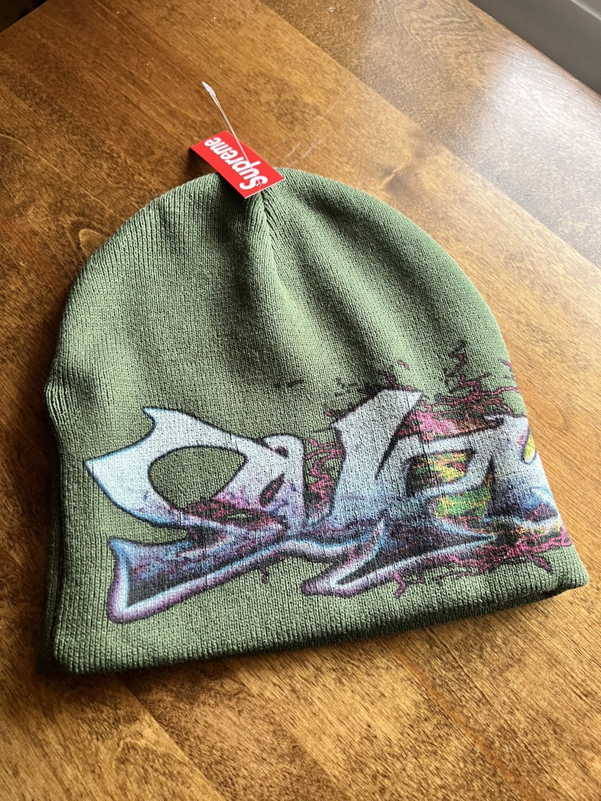 帽子 Supreme Tag Beanie Olive 2025fw Buy Supreme Tag Beanie 'Olive' - FW25BN58 OLIVE | GOAT