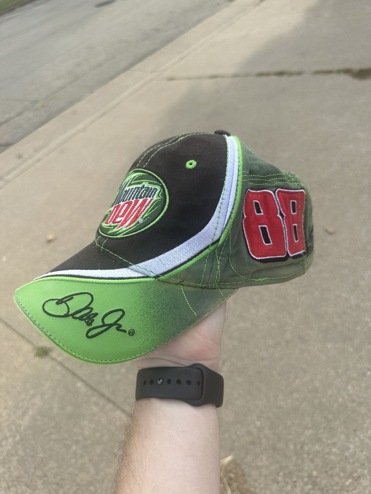NASCAR Mountain Dew x Nascar Dale JR Adjustable Hat Size ONE SIZE - 1 Thumbnail