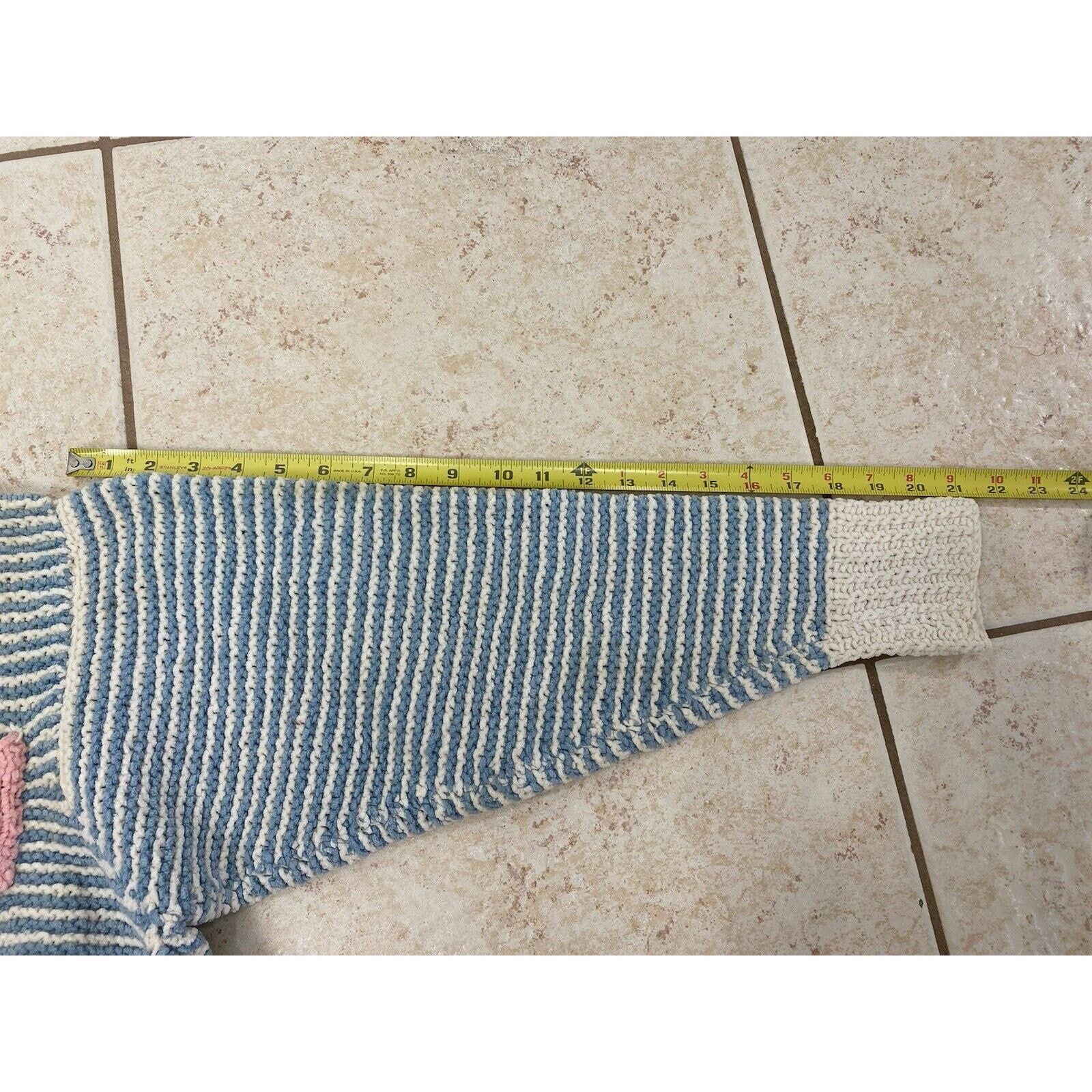 Henri Bendel VTG Henri Bendel Cardigan Sweater Knit Fish Striped L READ Size L / US 10 / IT 46 - 13 Thumbnail