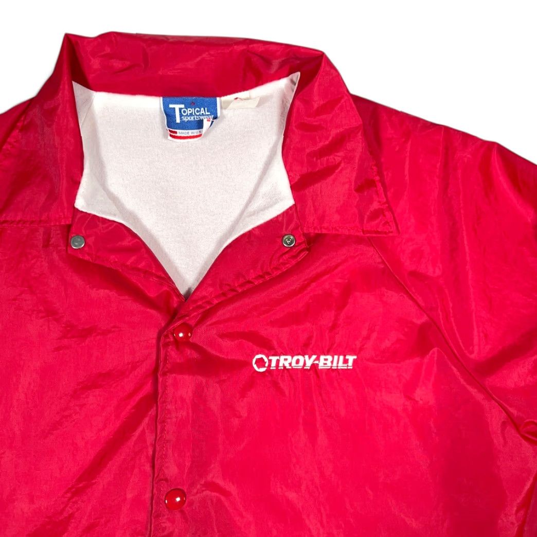 Coach VINTAGE Tropical Sportswear Jacket Adult XL Red USA 90s Windbreaker Logo Snaps Size US XL / EU 56 / 4 - 2 Thumbnail