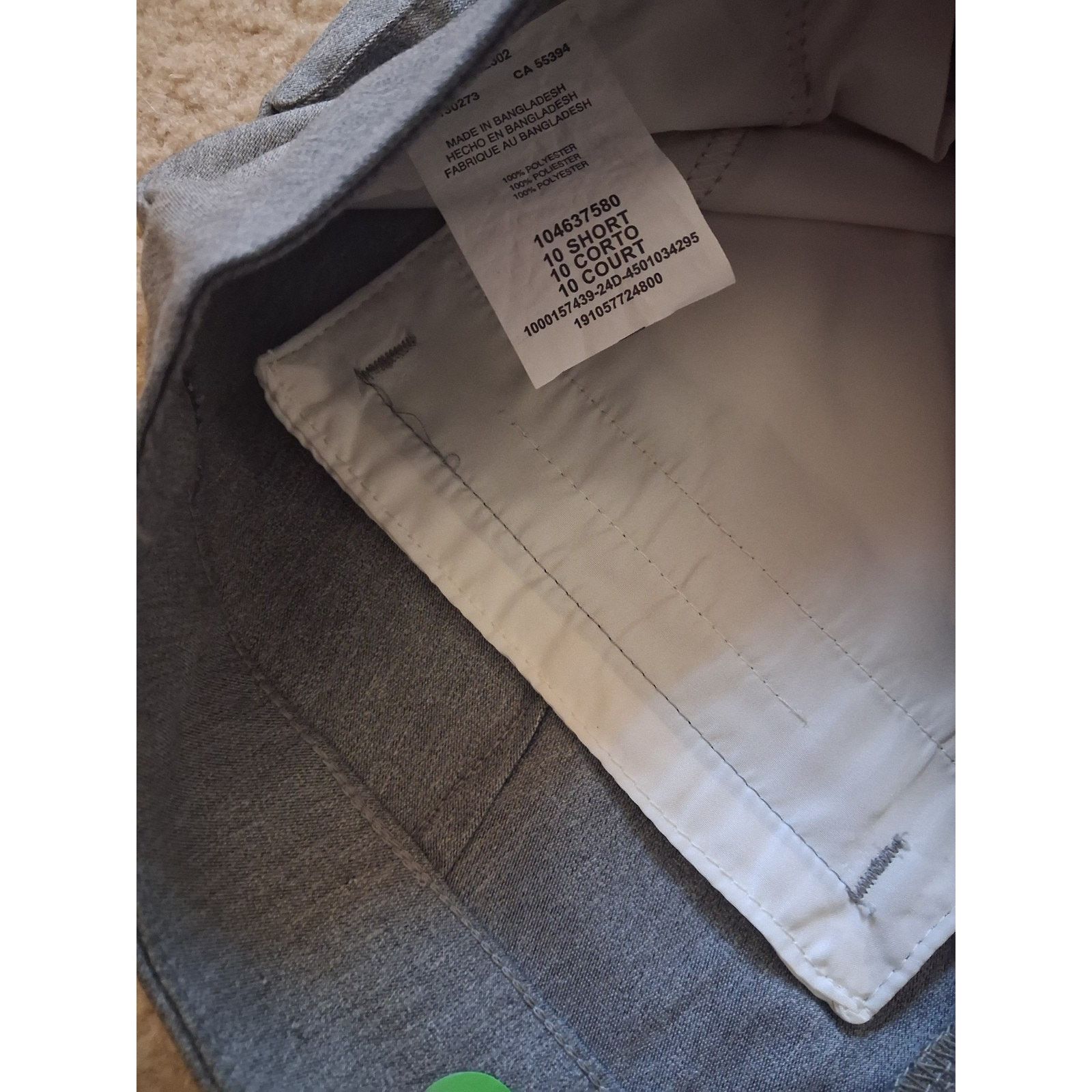 Lee Lee Gray Pants Women Wrinkle Free Size 10 Short Size 32" / US 10 / IT 46 - 2 Thumbnail