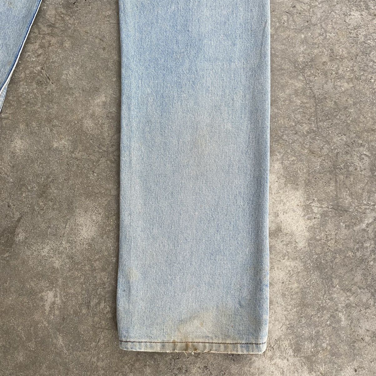 Levi's Vintage 1990 Levis 501 Light Blue Mud Jeans Size US 31 - 19 Thumbnail