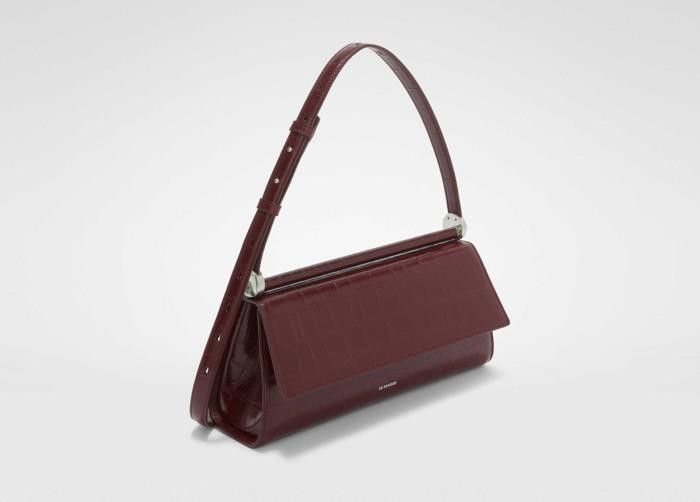 Jil Sander o1w1db10825 Size: OS / Shoulder Bag in Burgundy Size ONE SIZE - 3 Thumbnail