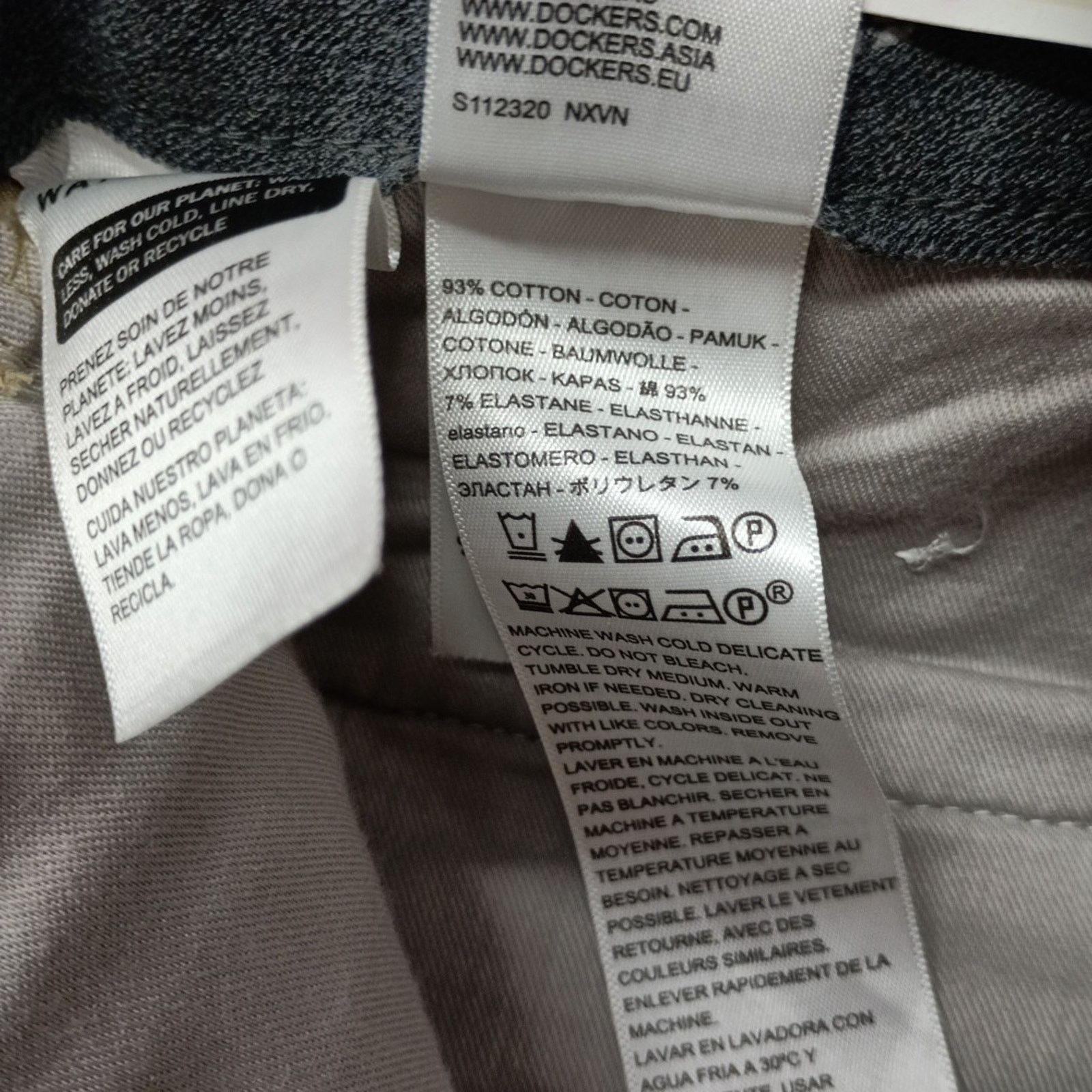 Dockers Dockers Workday Khakis Straight Fit Men's 34x30 Tan Stretch Size US 34 / EU 50 - 6 Thumbnail