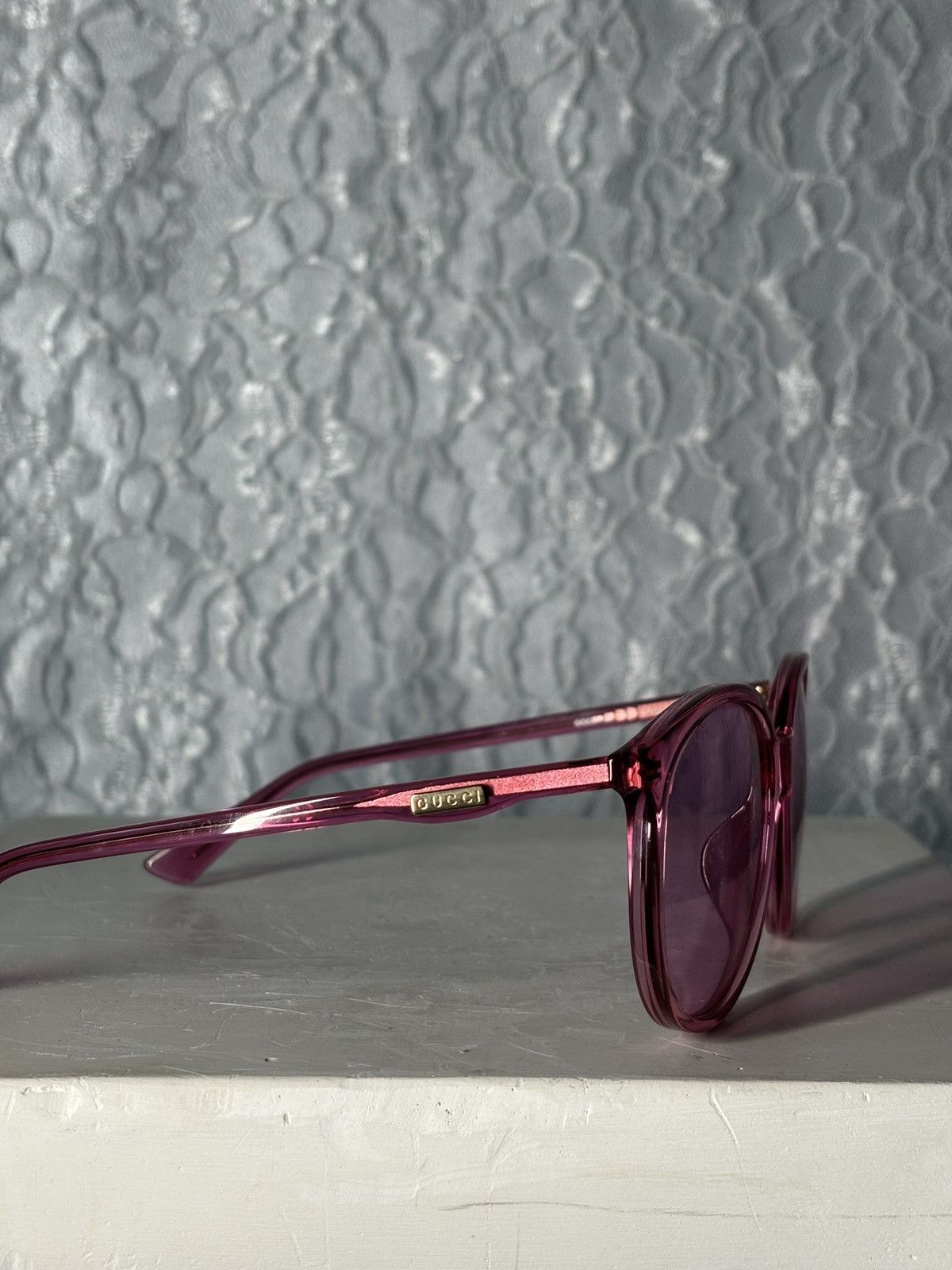 Gucci Gucci Pink Sunglasses Size ONE SIZE - 9 Thumbnail