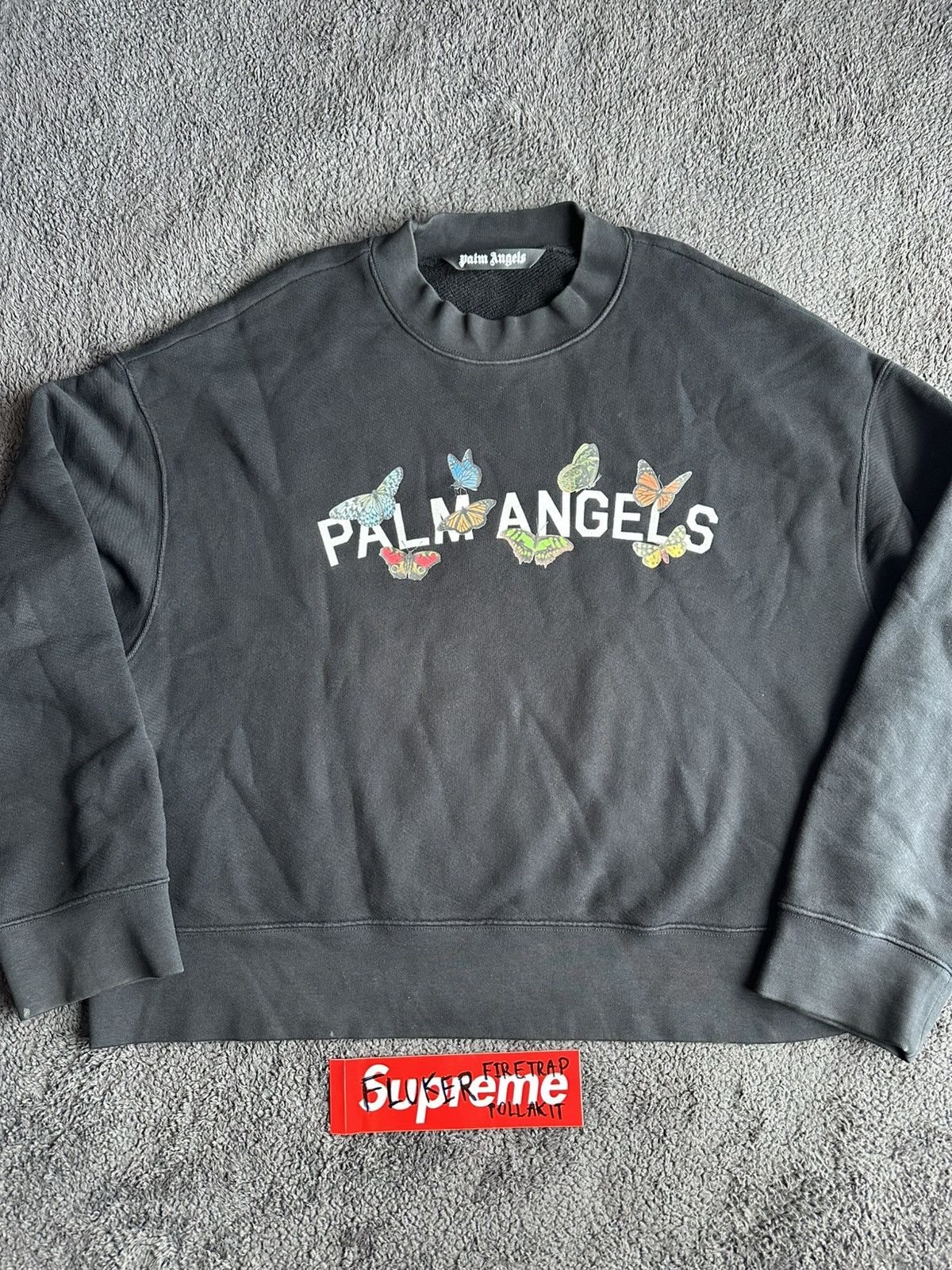 Palm Angels Palm Angels Butterfly Crew Sweat Size XXL Size US XL / EU 56 / 4 - 1 Thumbnail