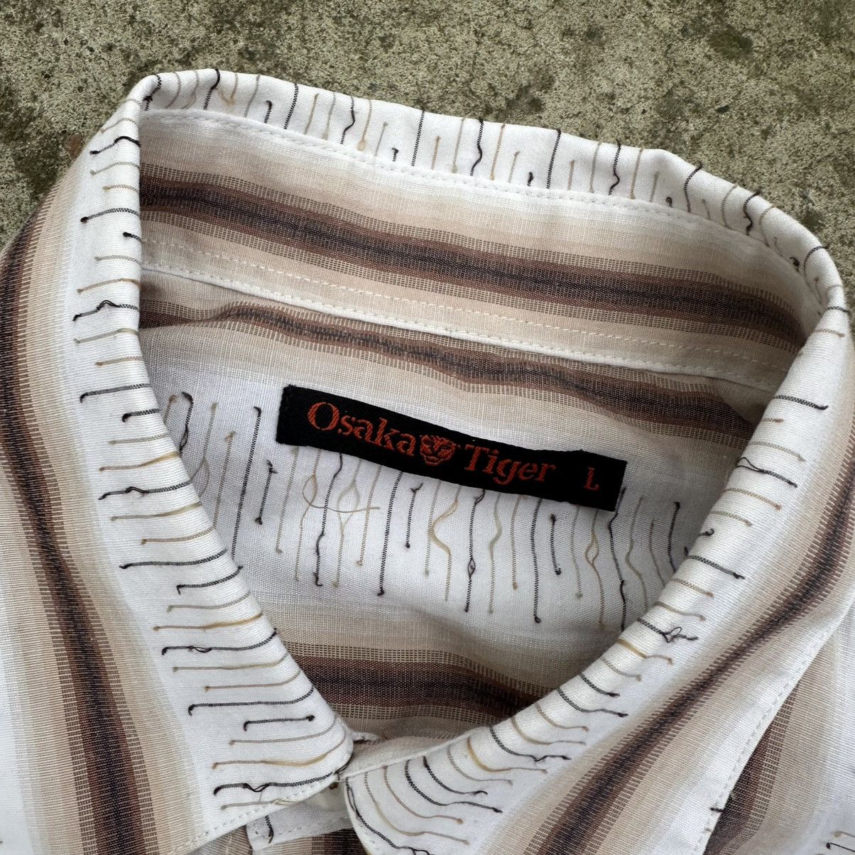 Japanese Brand Vintage Osaka Tiger Button Up Shirt Grunge Rare Crazy Size M Size US M / EU 48-50 / 2 - 7 Thumbnail