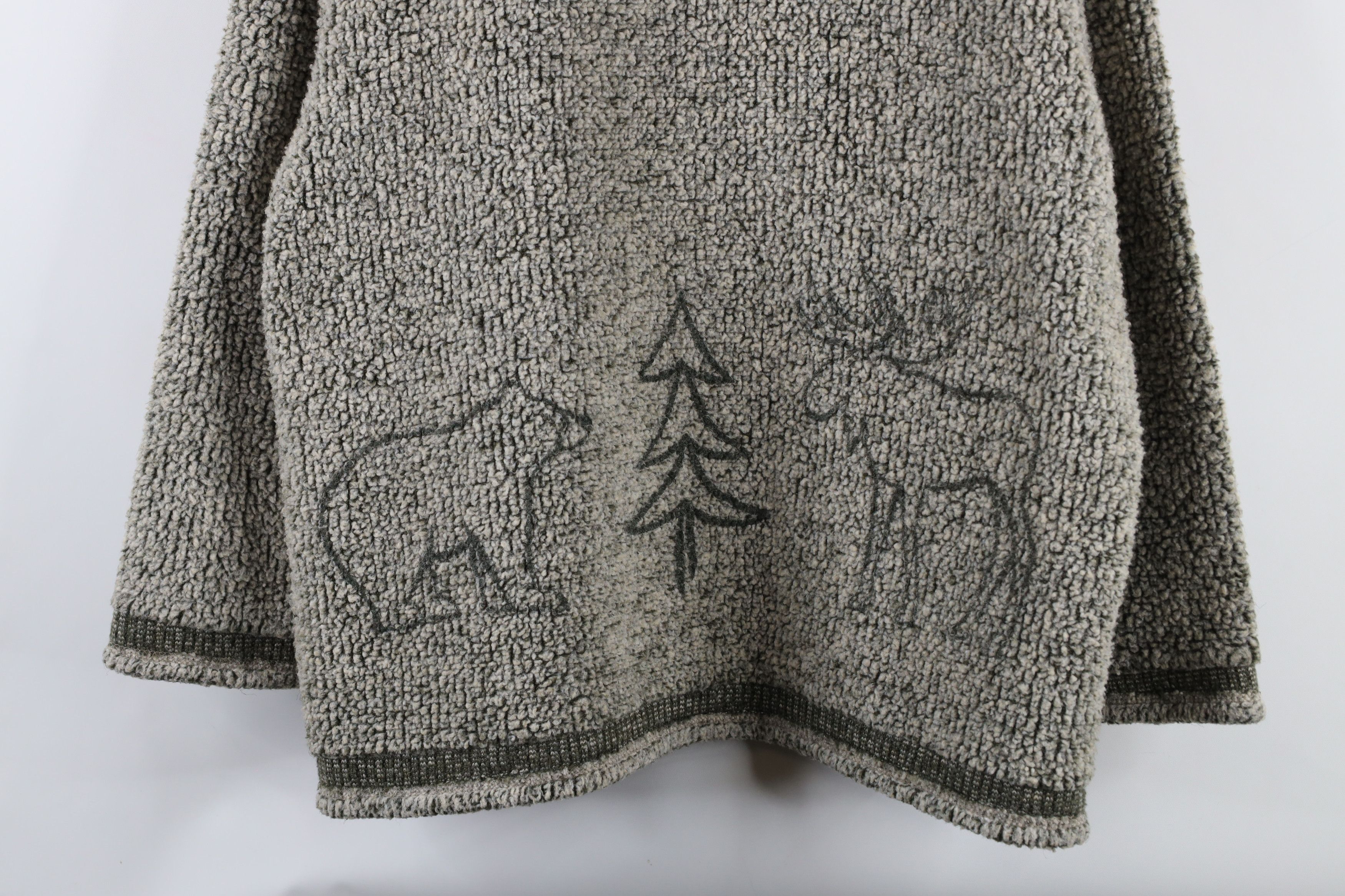 Vintage Vintage 90s Streetwear Moose Tree Deep Pile Fleece Sweater Size XXL / US 16-18 / IT 52-54 - 3 Thumbnail
