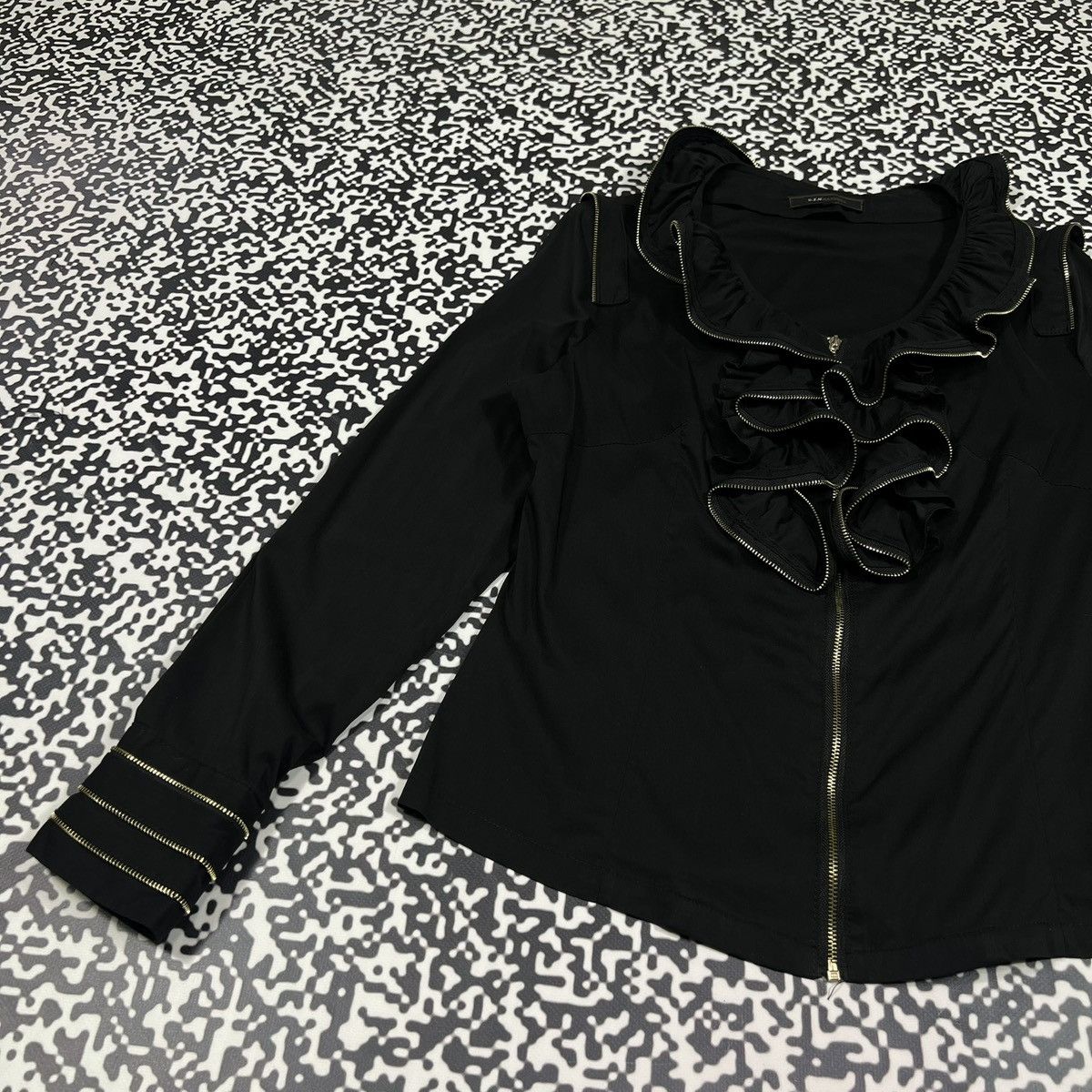 Japanese Brand Vintage Y2K Japanese Zip Asymmetrical Style Blouses Shirt Size M / US 6-8 / IT 42-44 - 11 Thumbnail