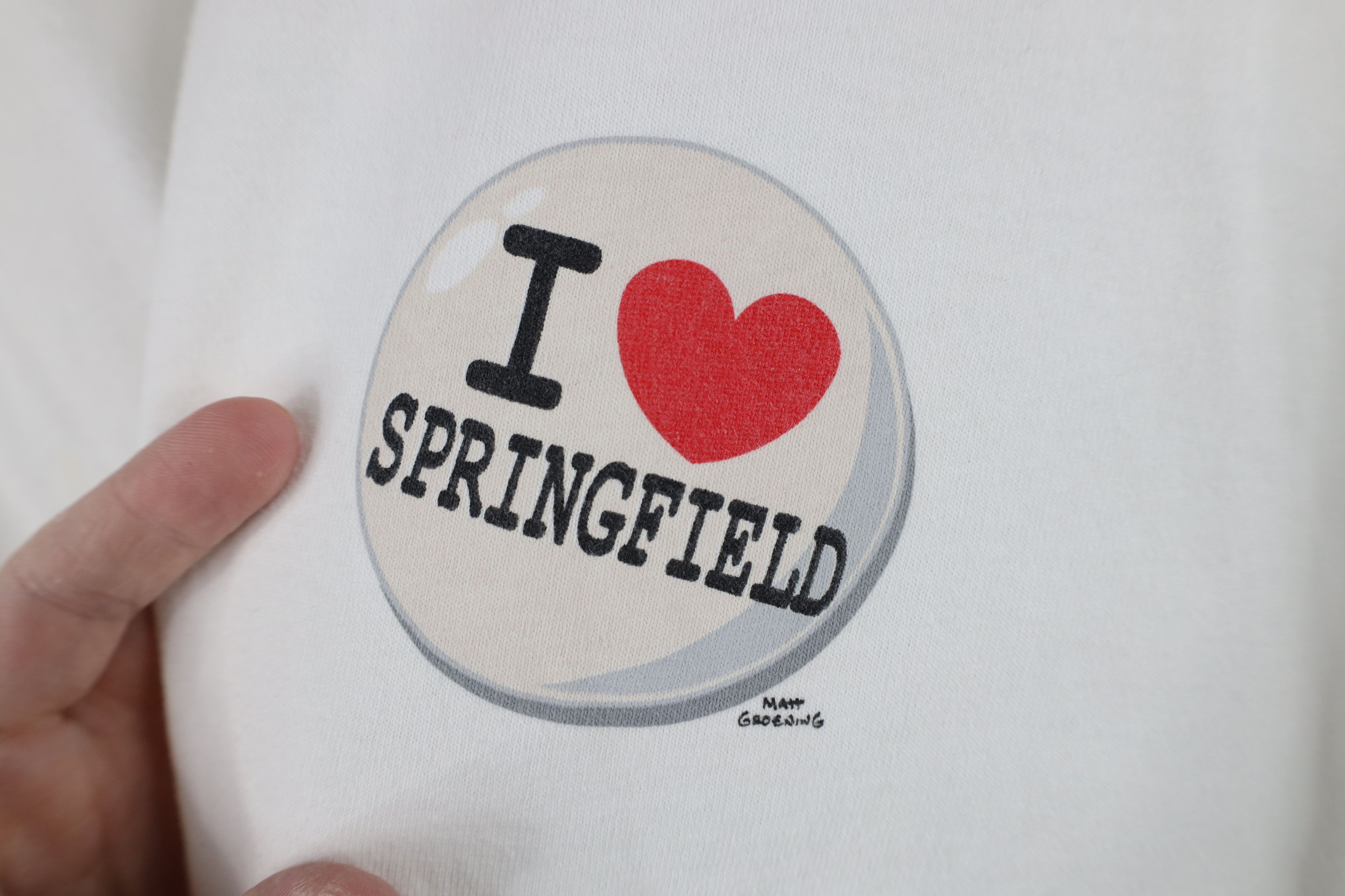 Vintage Vintage Universal Studios I Love Springfield T-Shirt White Size US XL / EU 56 / 4 - 4 Thumbnail