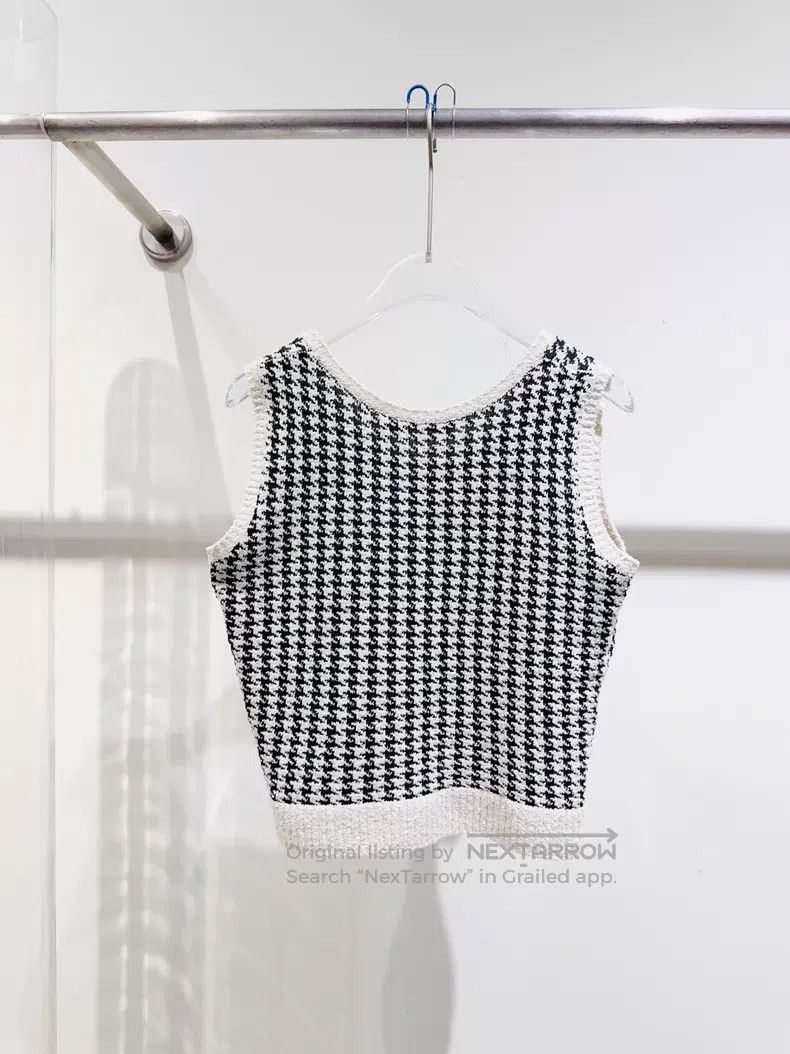 Dior Dior A thousand-bird check vest Size XS / US 0-2 / IT 36-38 - 3 Thumbnail