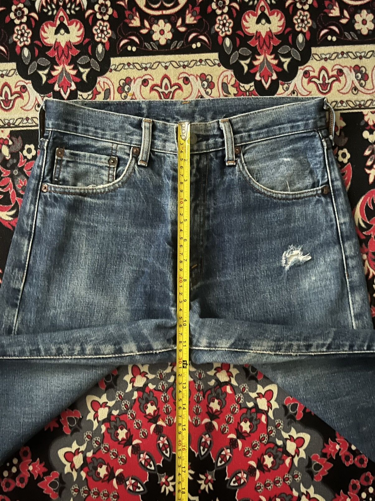 Levi's × Vintage ⚡️Vintage⚡️Levi’s 502XX Big E Talon Zip Redline Selvedge Jeans Size US 29 - 19 Thumbnail